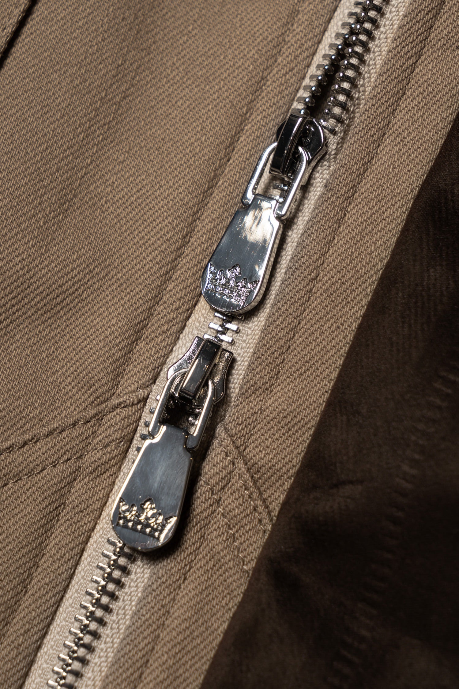 Taupe Waterproof Cotton Racing Jacket #368