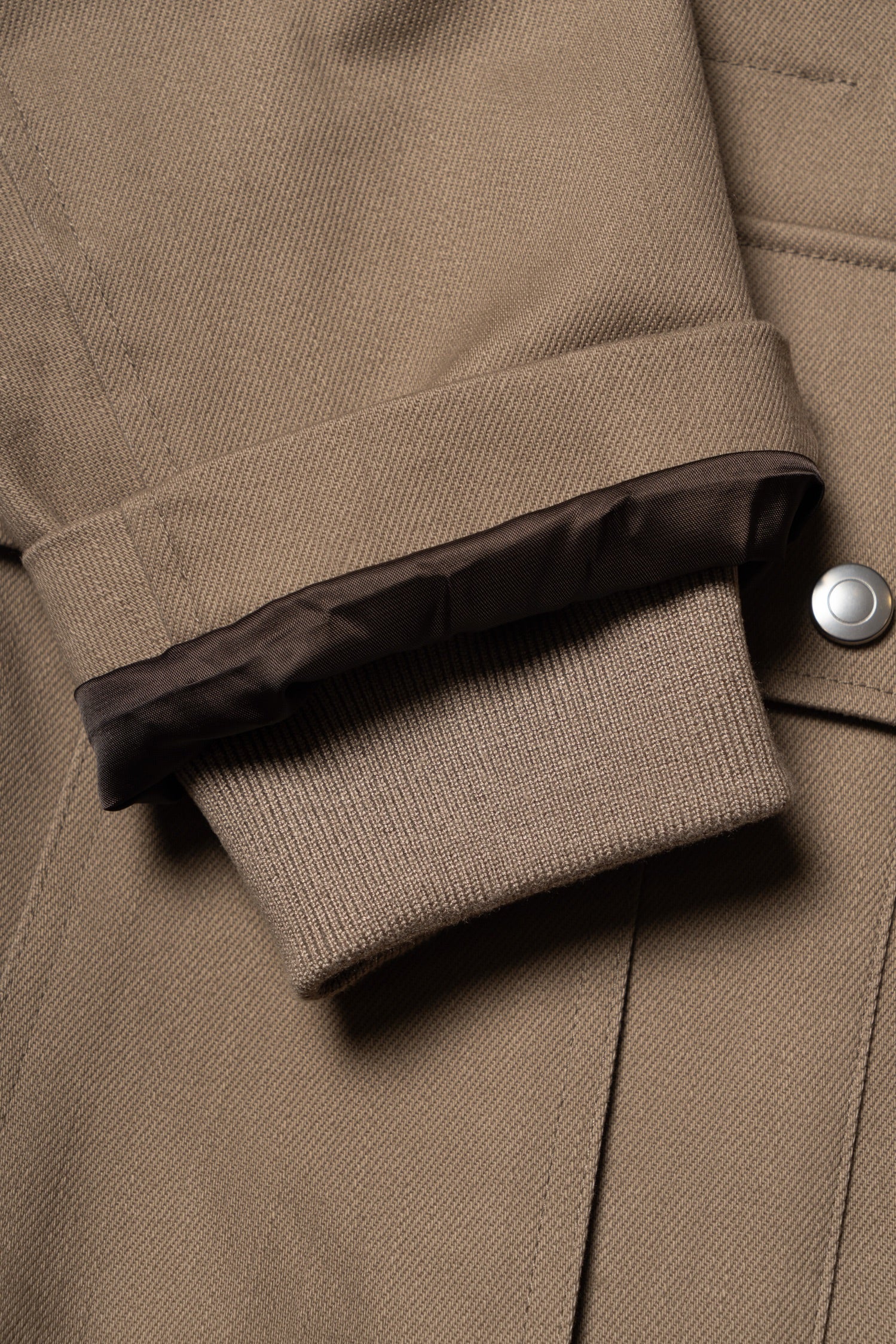 Taupe Waterproof Cotton Racing Jacket #368