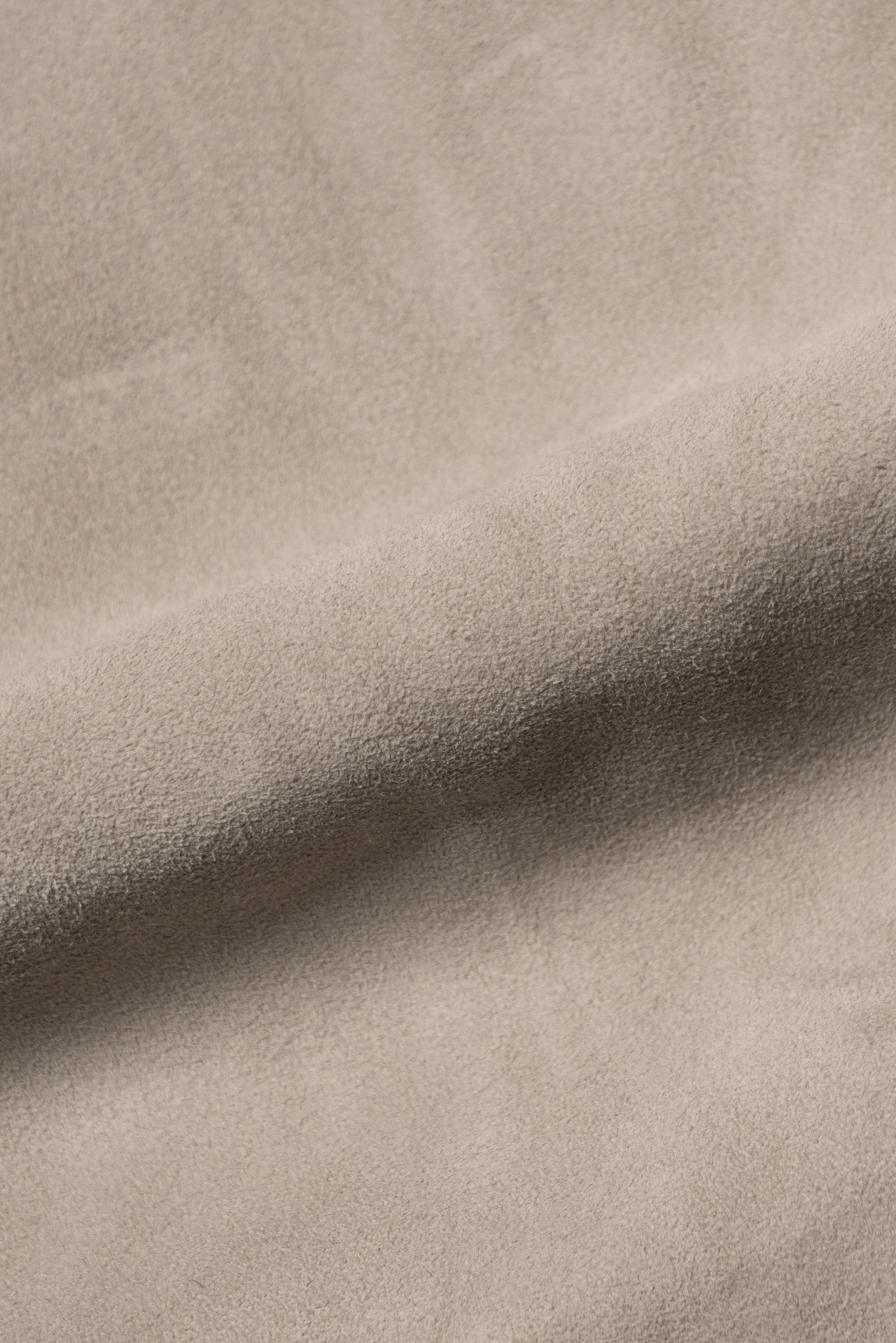 Stone Sheepskin Suede Bomber Jacket
