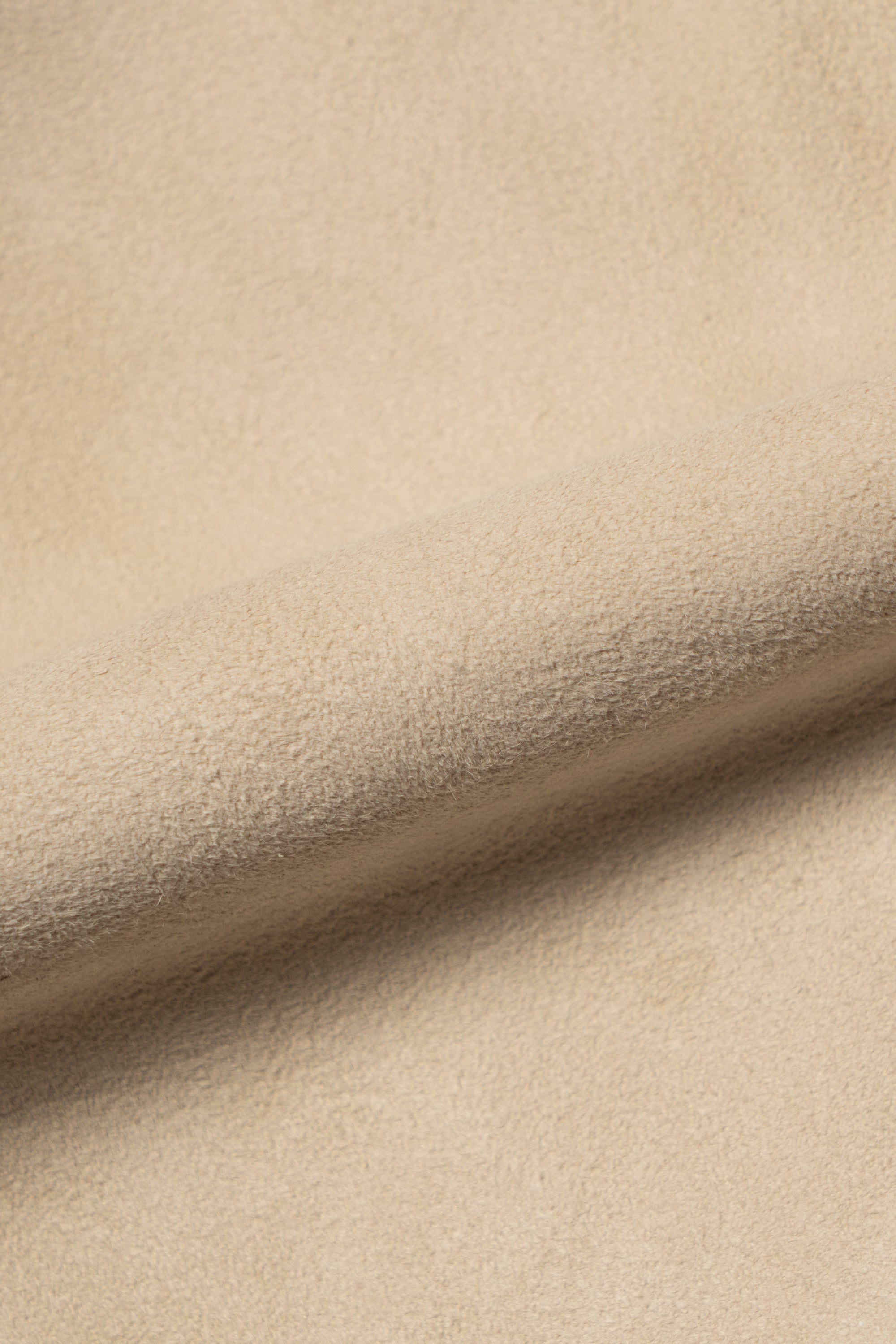 Light Camel Sheepskin Suede Blouson Jacket