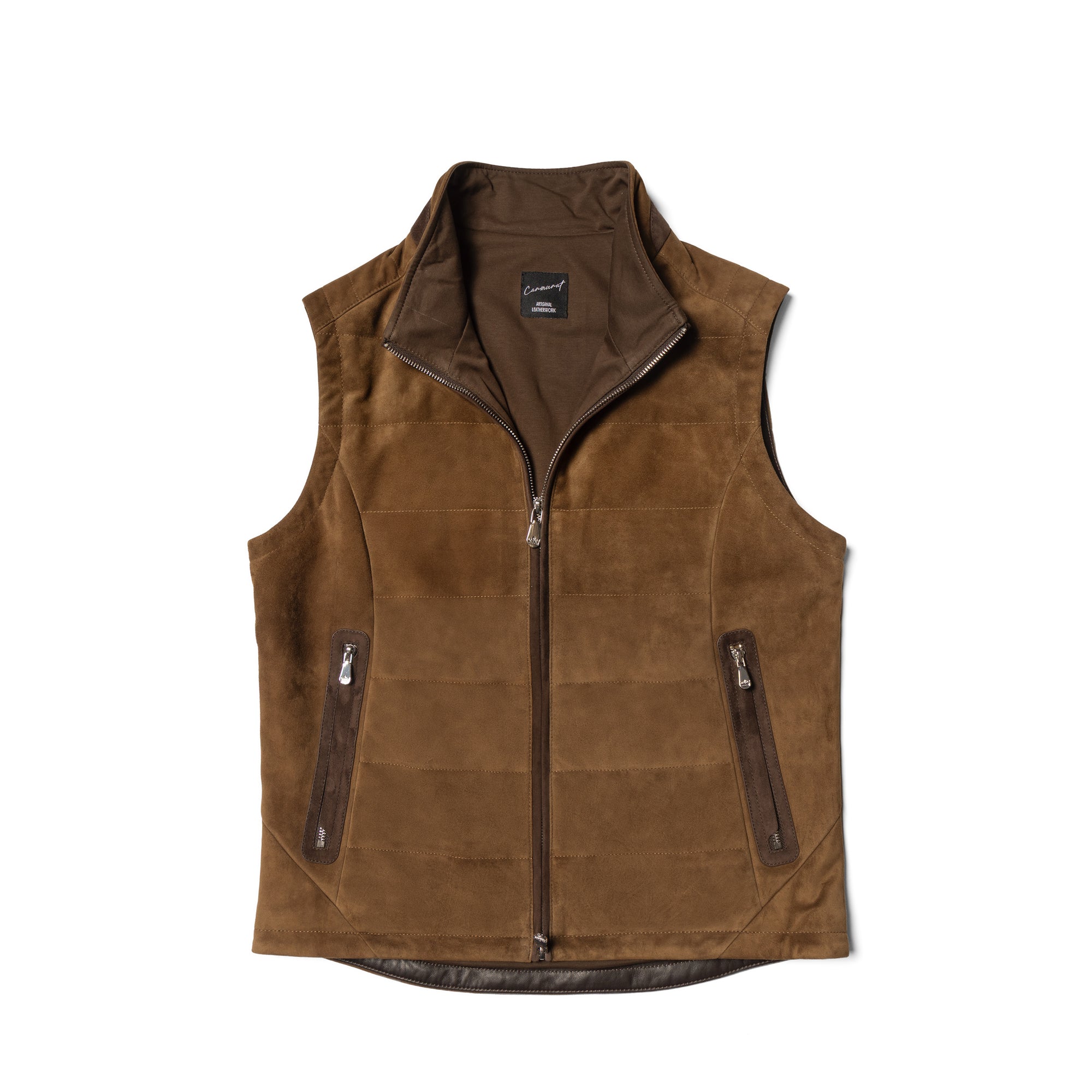 Tobacco Sheepskin Suede Gilet