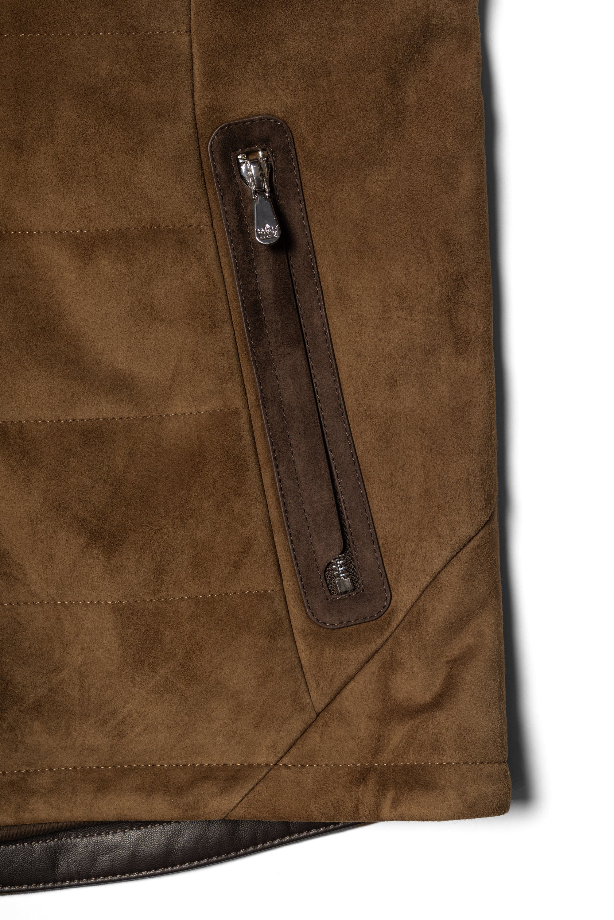 Tobacco Sheepskin Suede Gilet