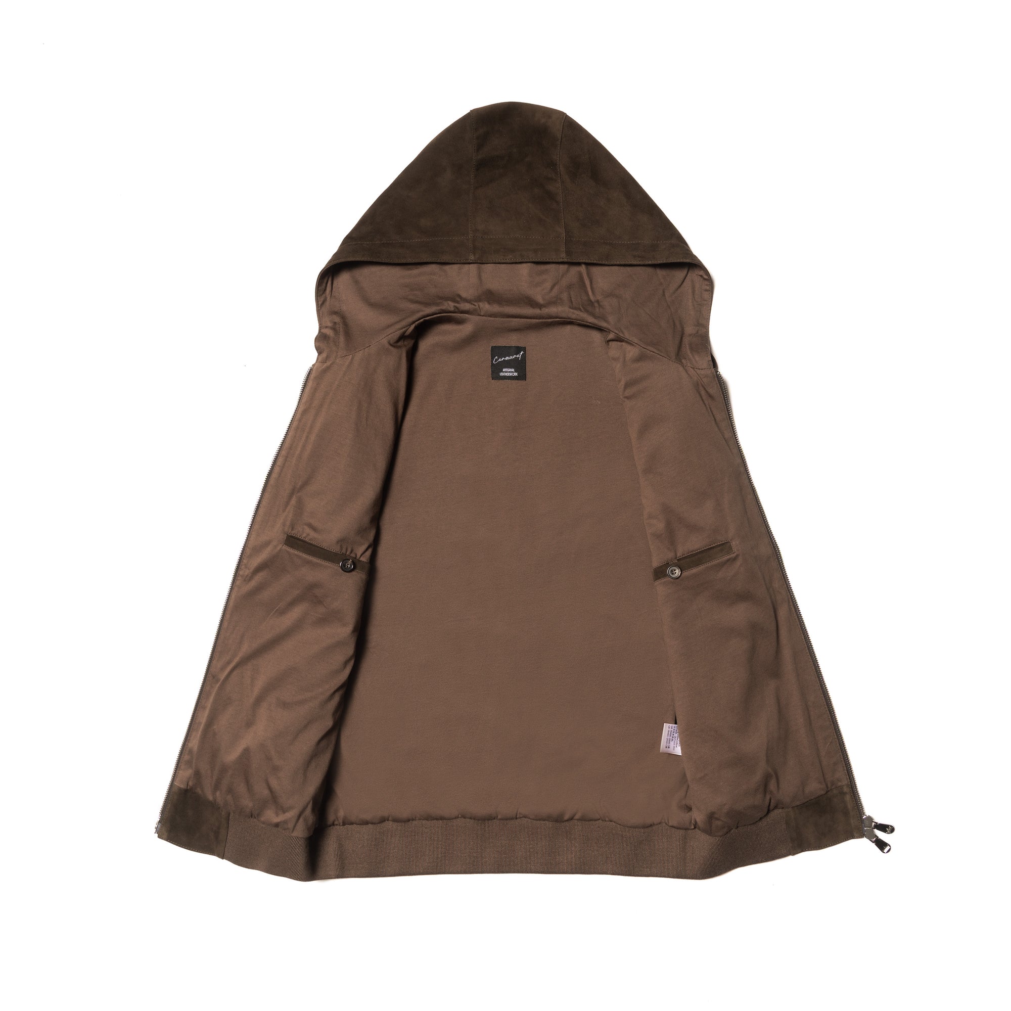 Brown Sheepskin Hooded Jacket