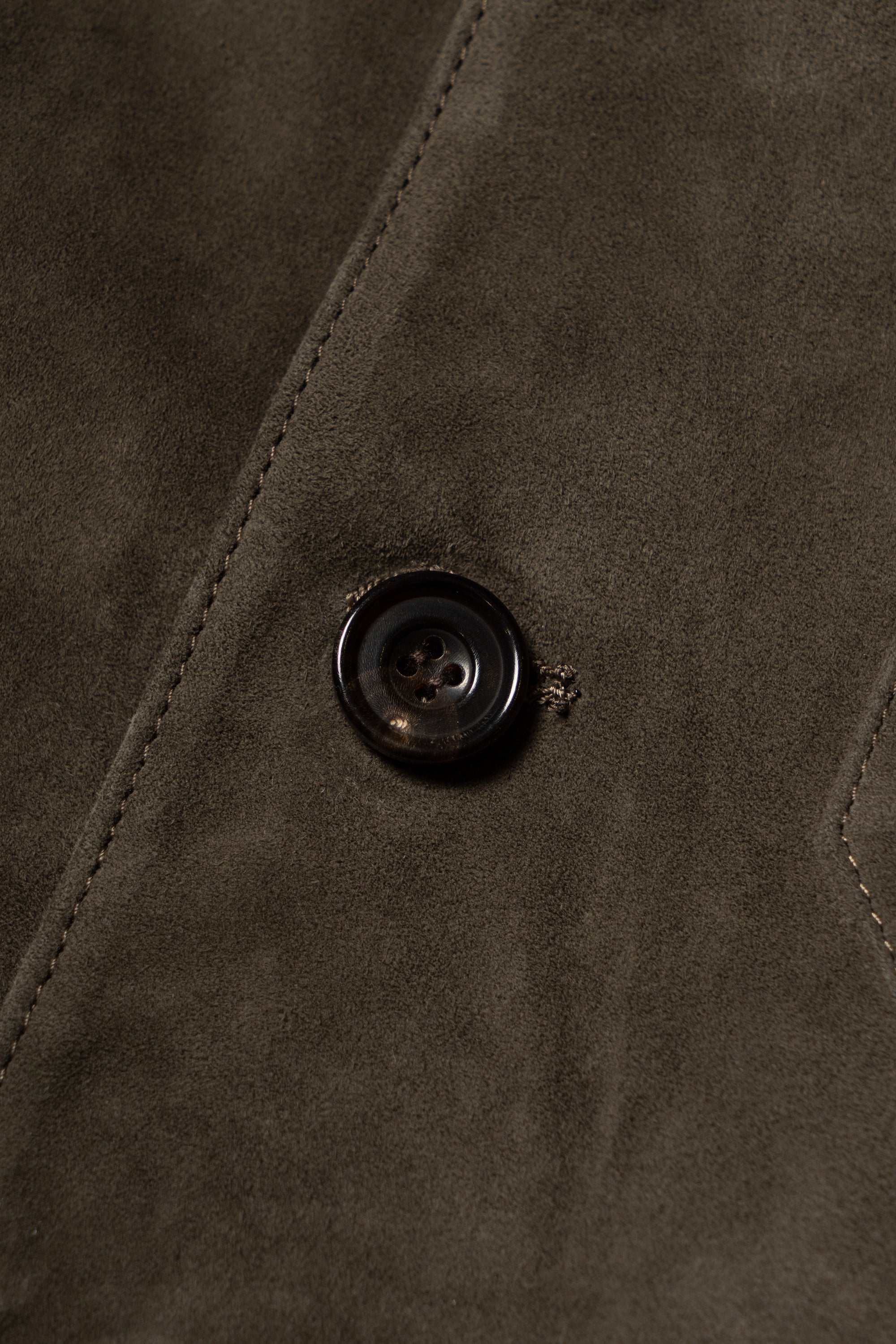 Olive Sheepskin Suede Chore Jacket