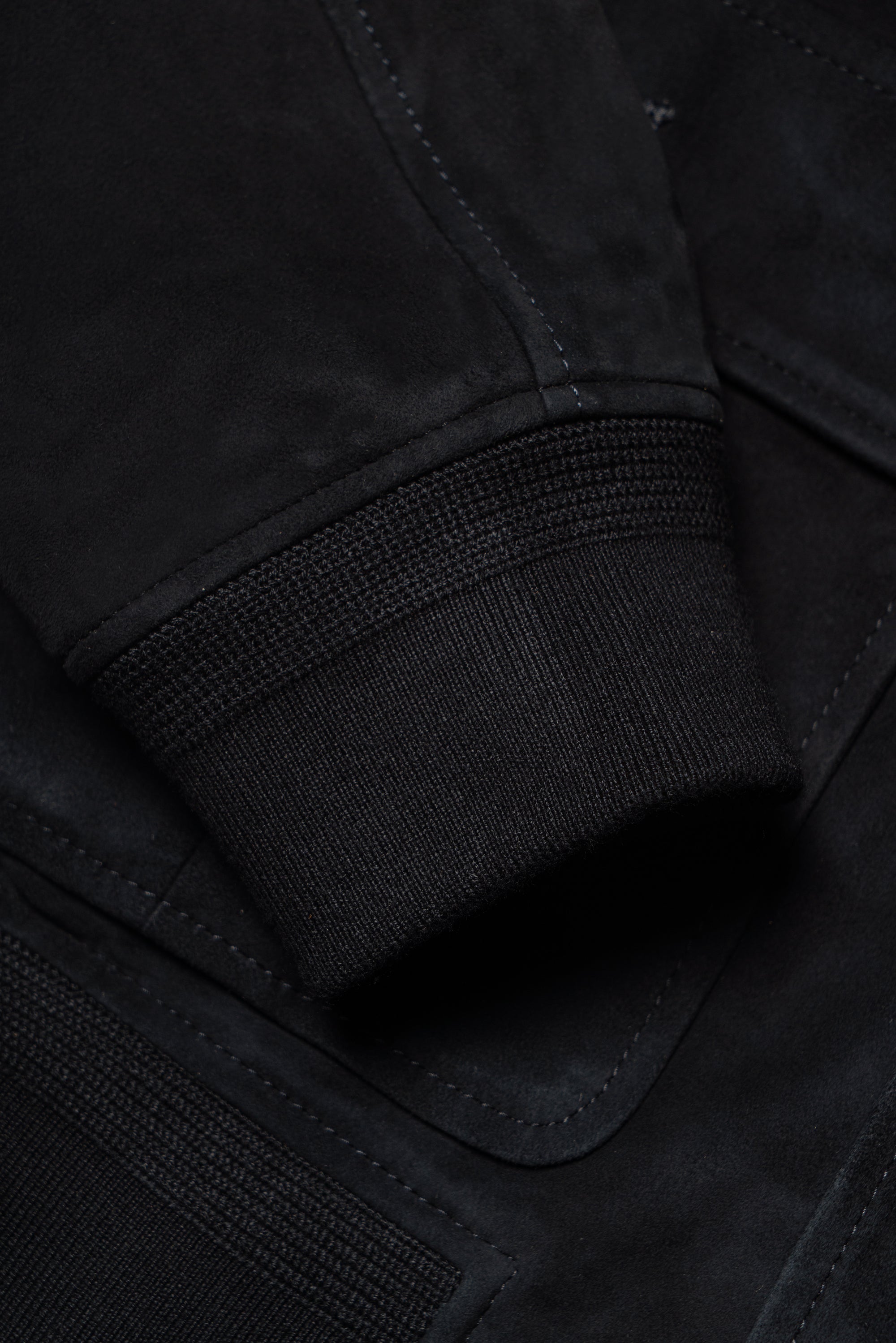 Dark Navy Sheepskin Suede A1 Jacket