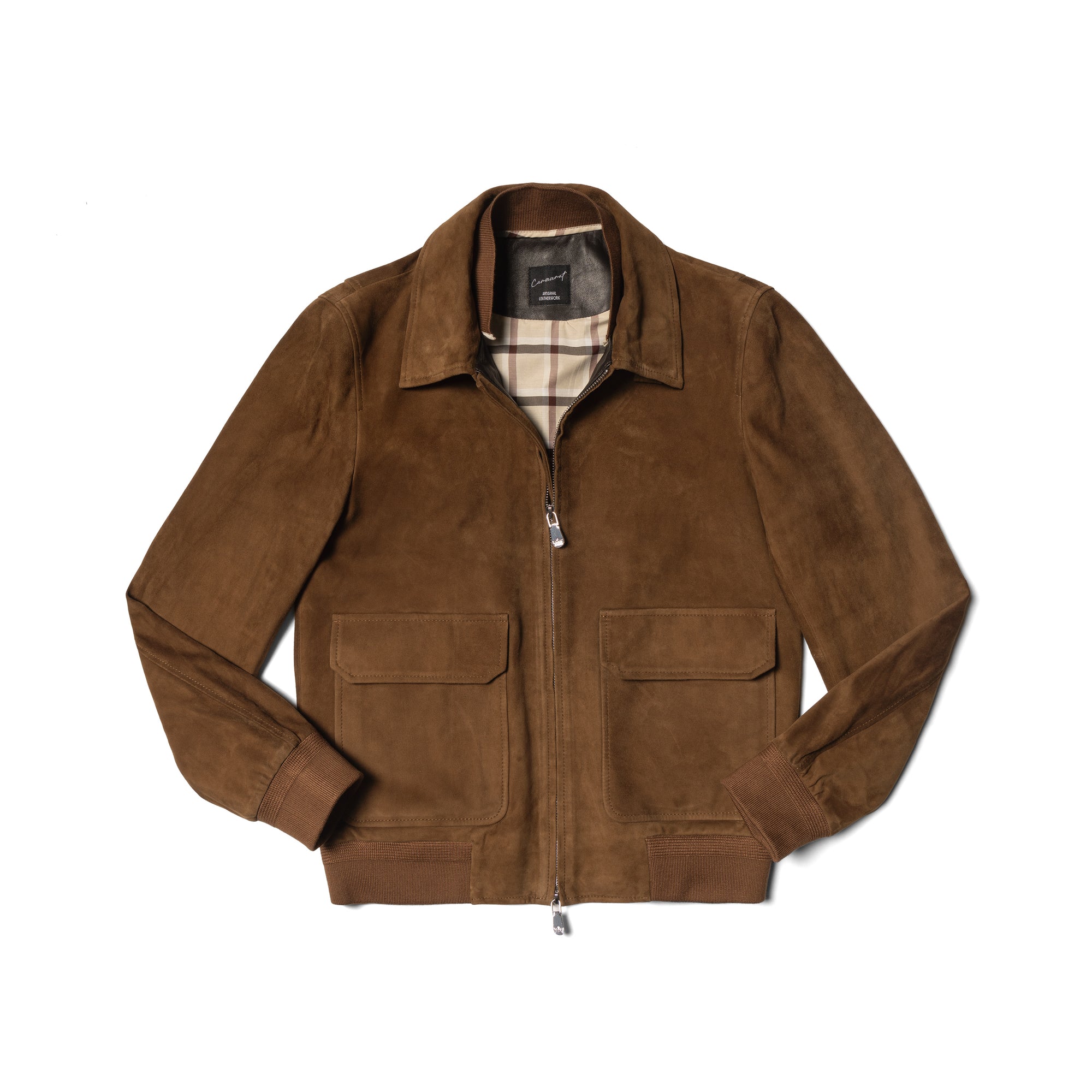 Tobacco Sheepskin Suede A2 Jacket