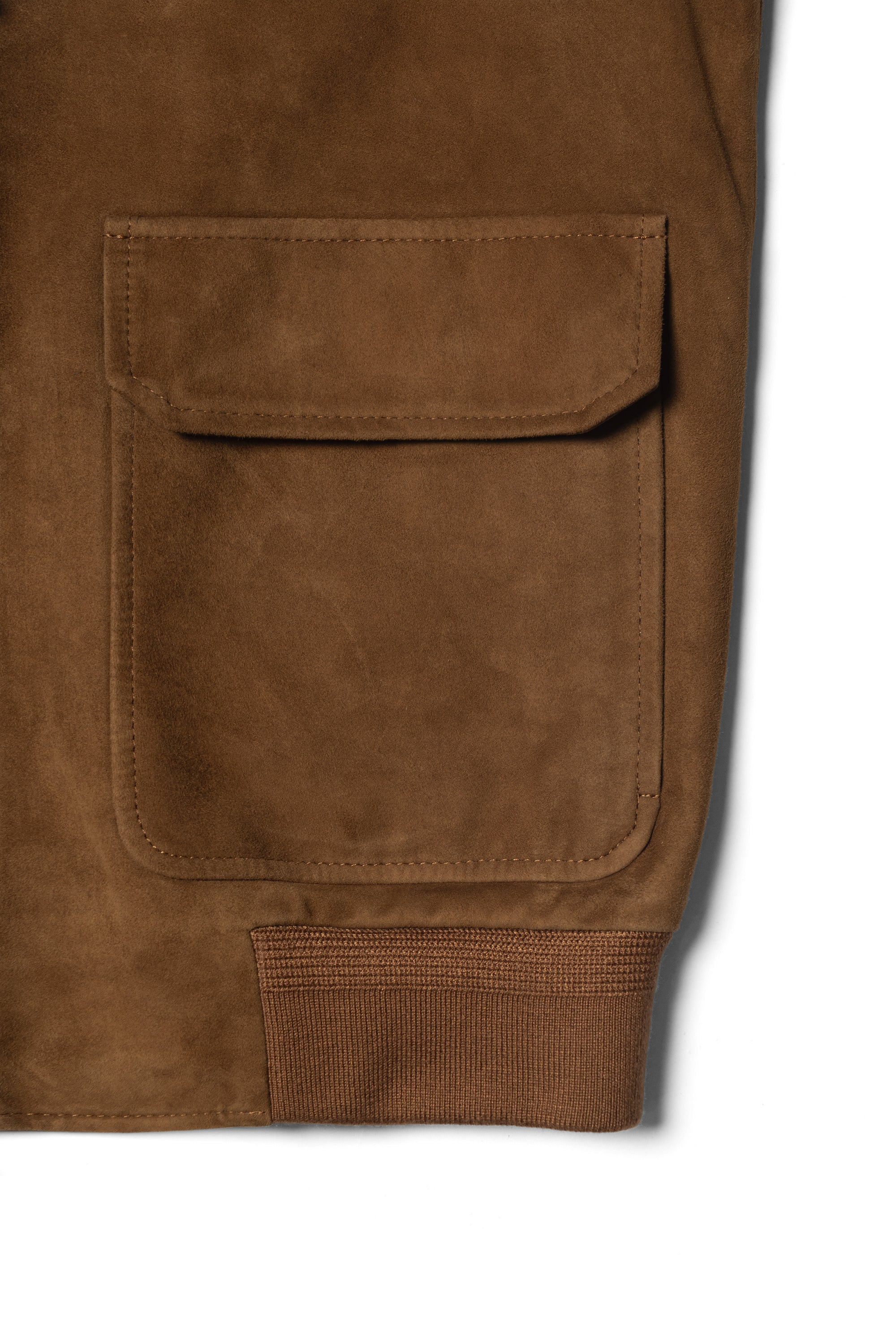 Tobacco Sheepskin Suede A2 Jacket
