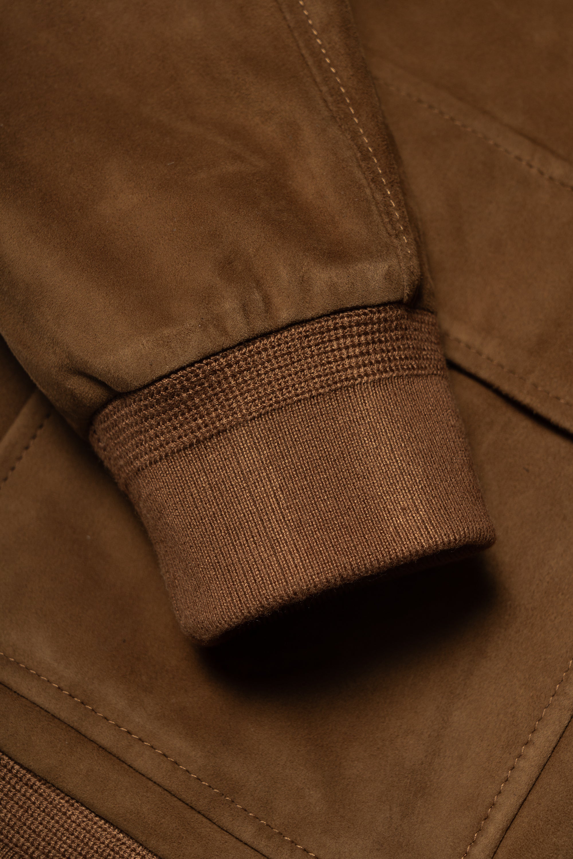 Tobacco Sheepskin Suede A2 Jacket