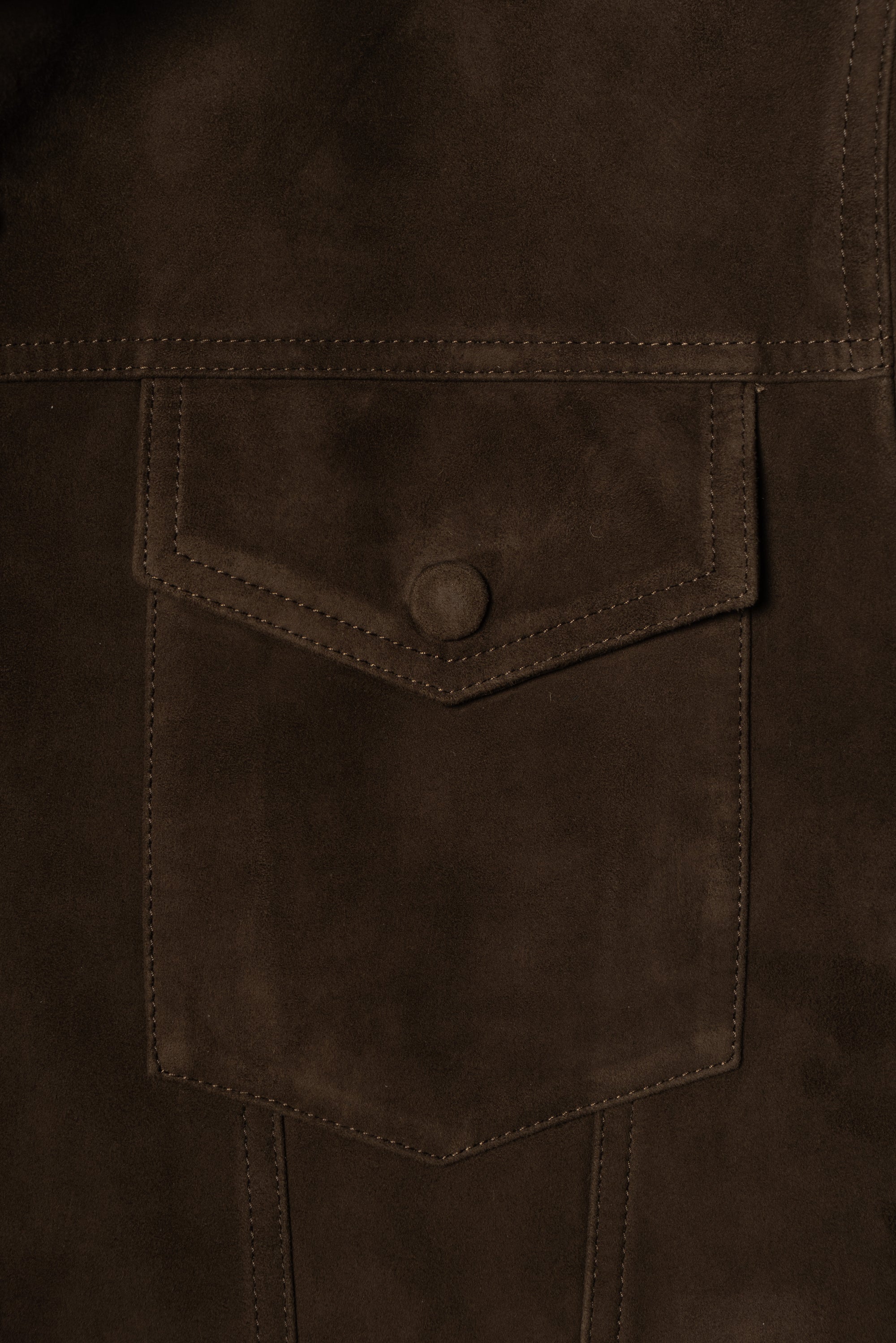 Brown Sheepskin Suede Blouson Jacket