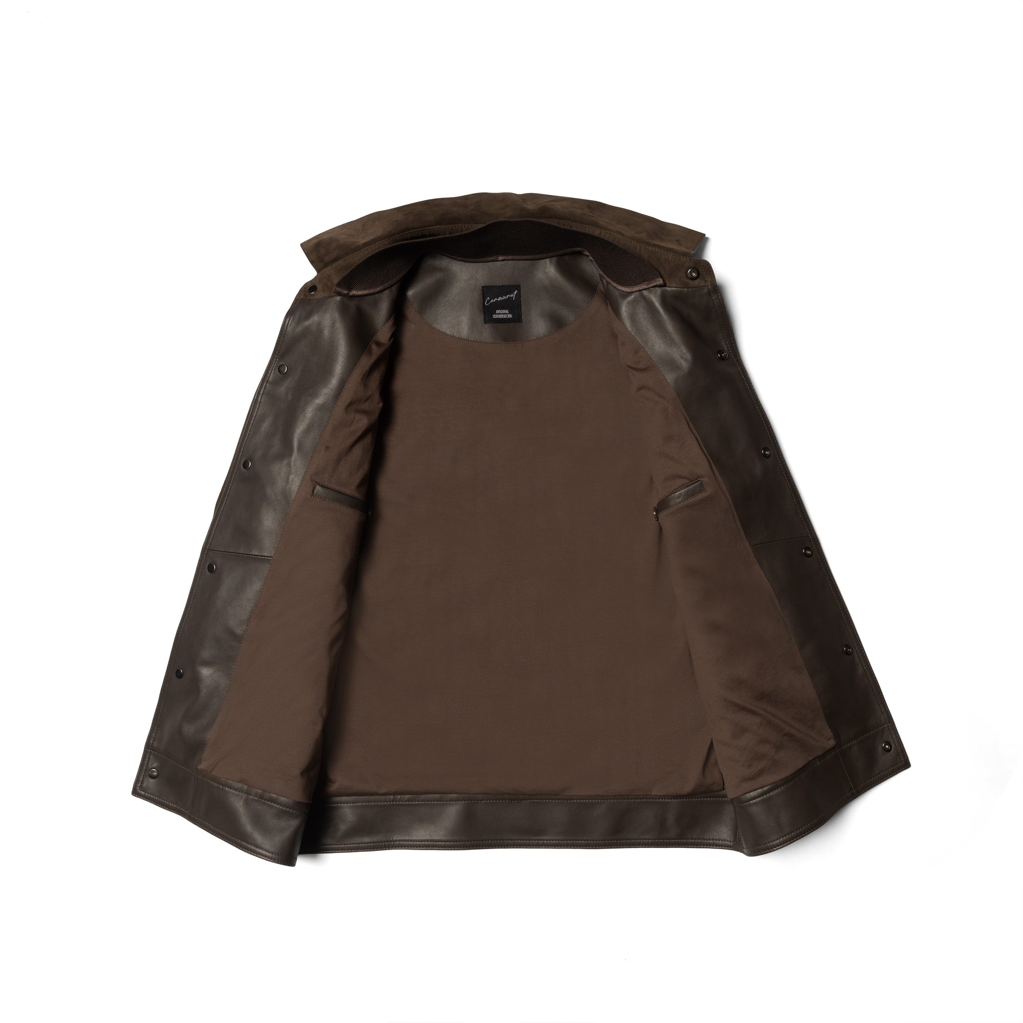 Brown Sheepskin Suede Blouson Jacket