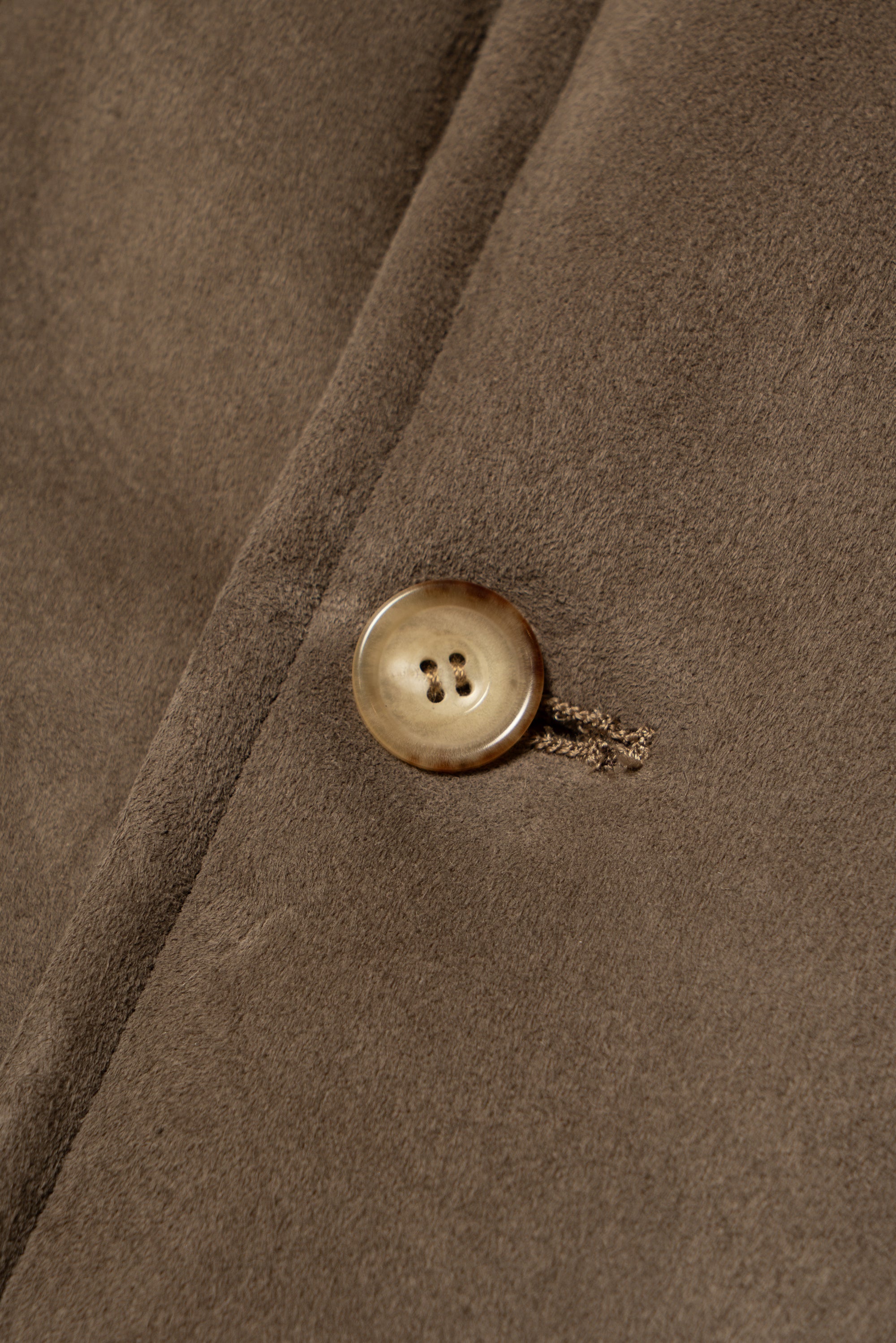 Mocha Lambskin Shearling Peacoat
