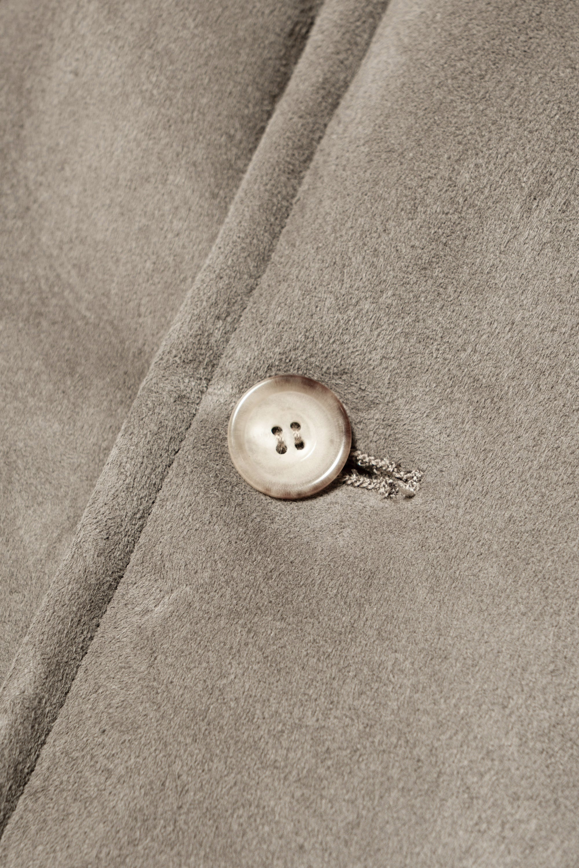 Stone Lambskin Shearling Peacoat