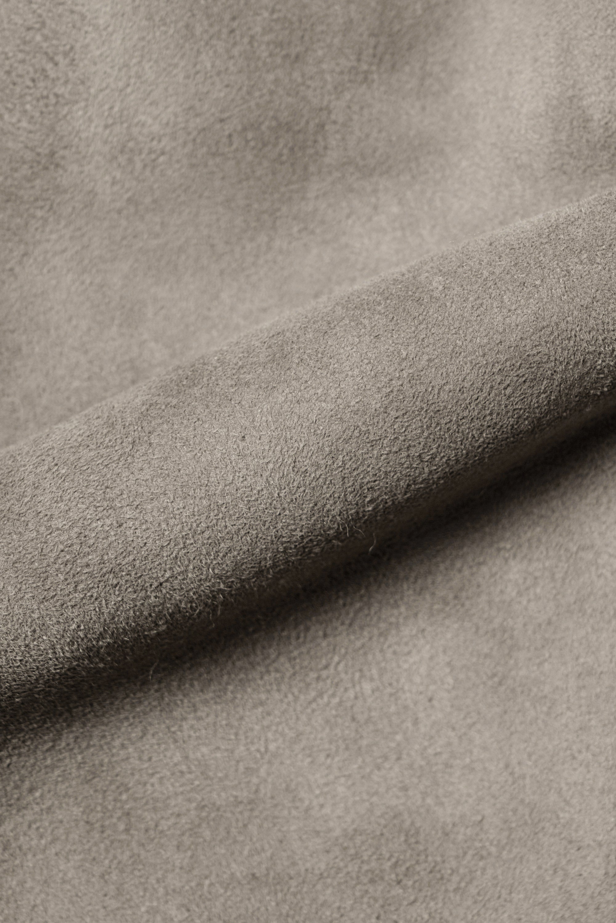 Stone Lambskin Shearling Peacoat