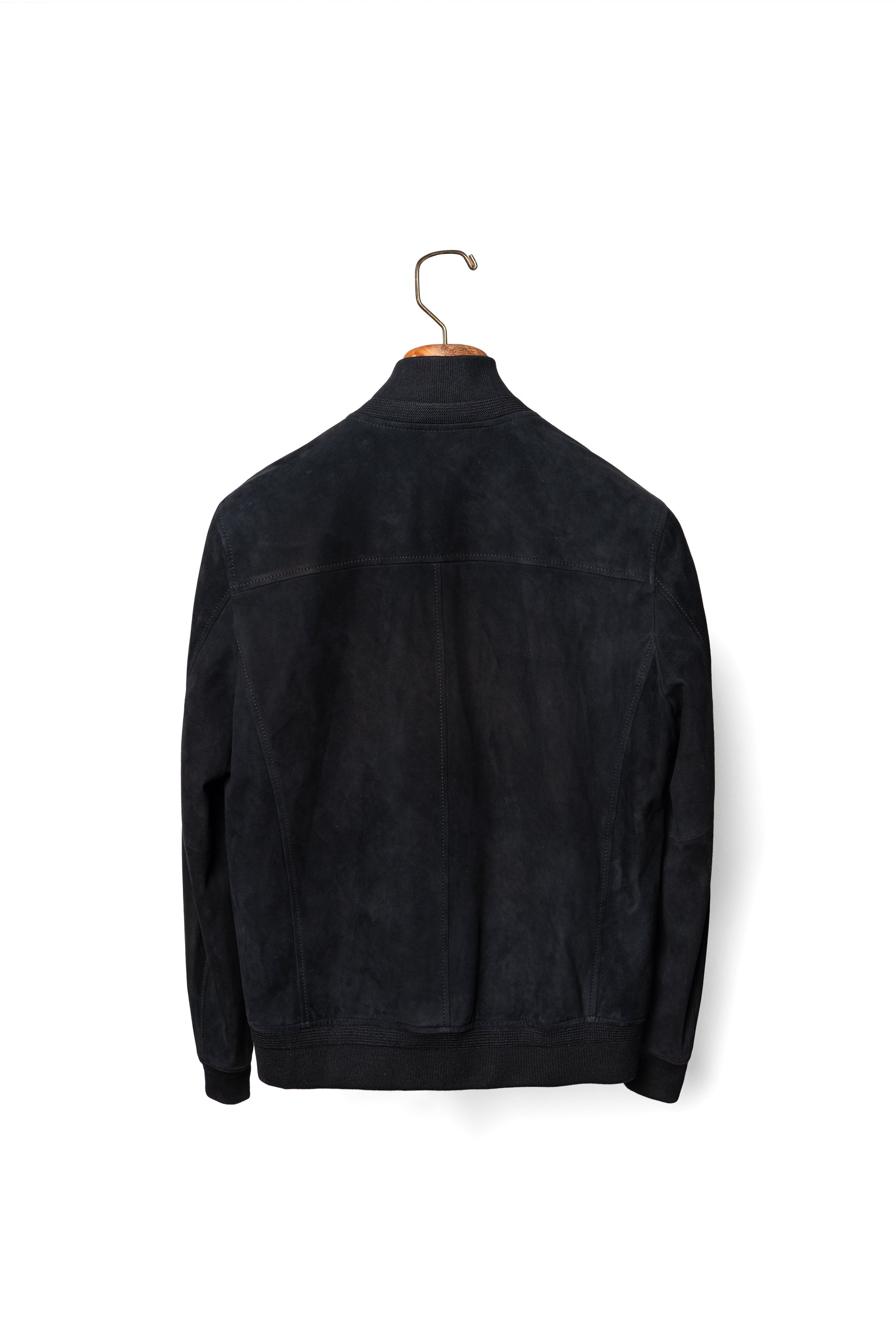 Dark Navy Sheepskin Suede A1 Jacket