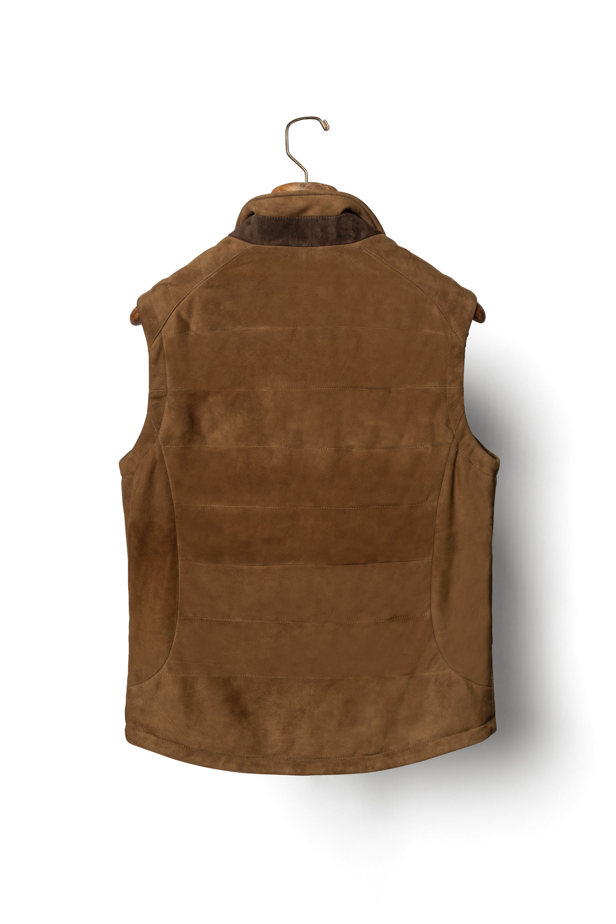 Tobacco Sheepskin Suede Gilet