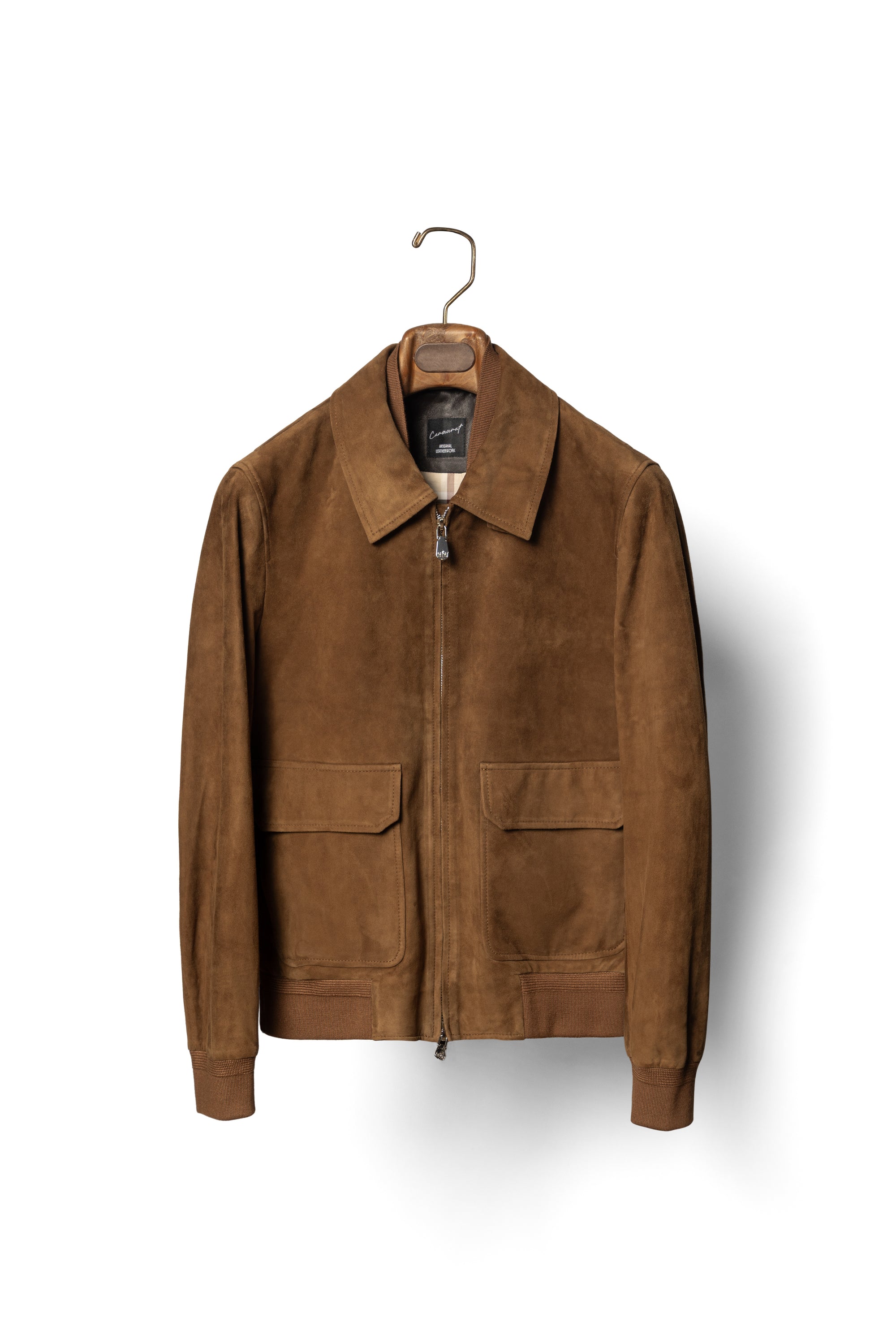 Tobacco Sheepskin Suede A2 Jacket