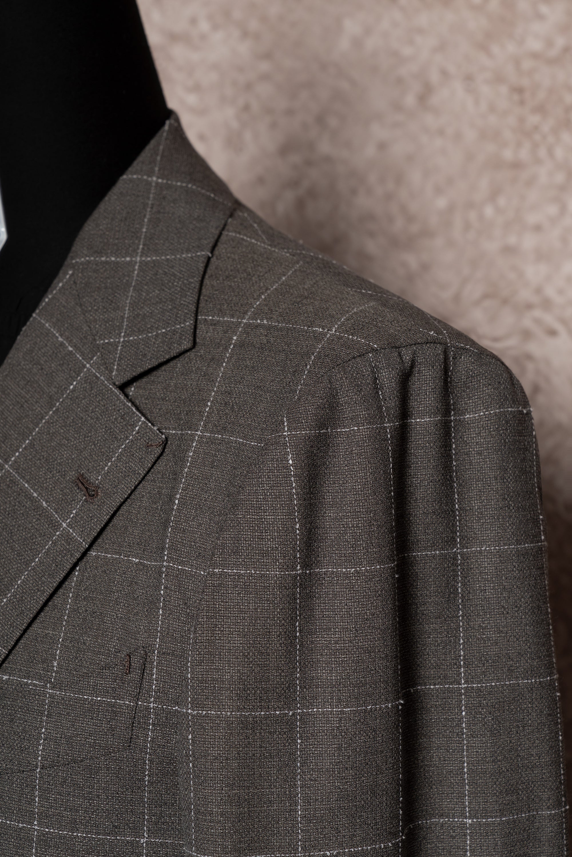 Fossil Windowpane Wool Suit #78