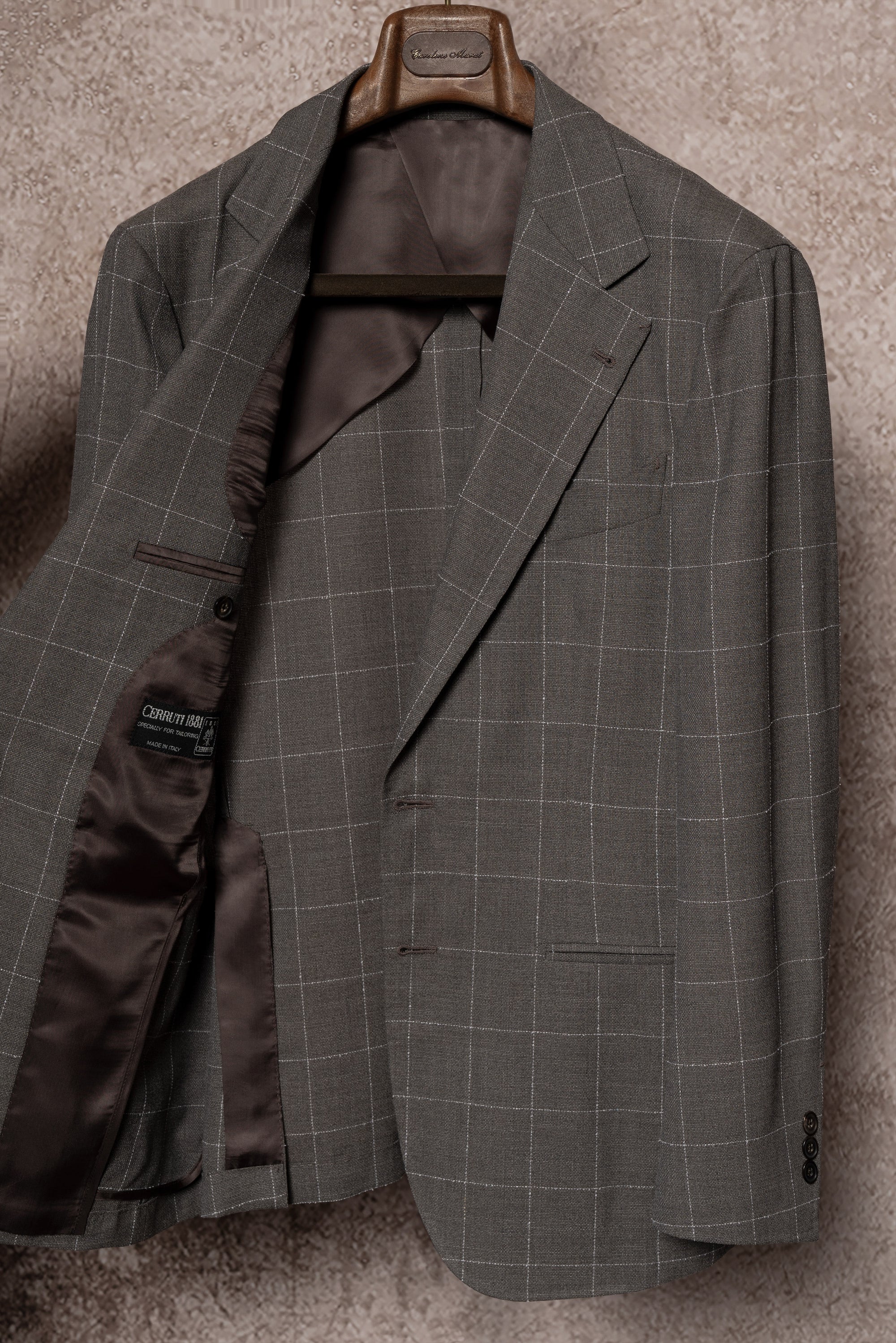 Fossil Windowpane Wool Suit #78