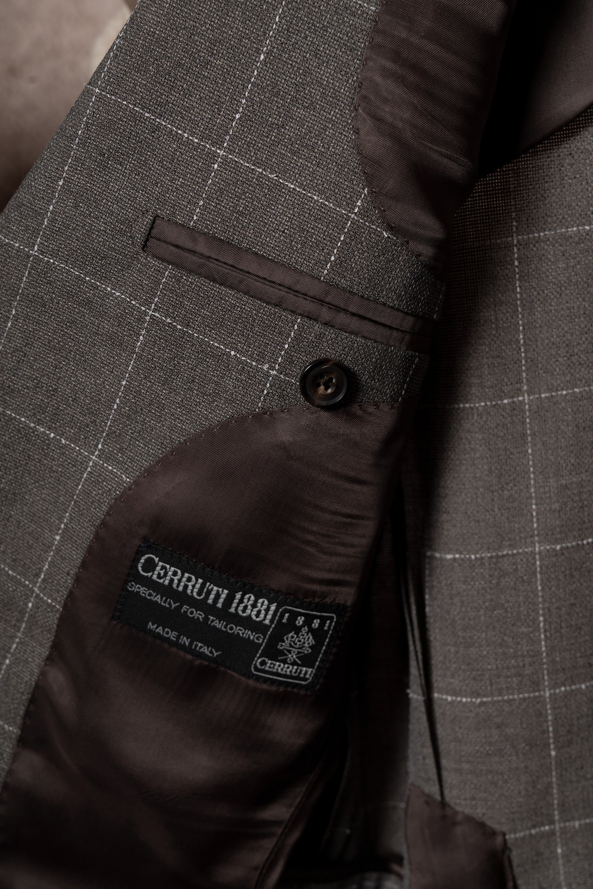 Fossil Windowpane Wool Suit #78