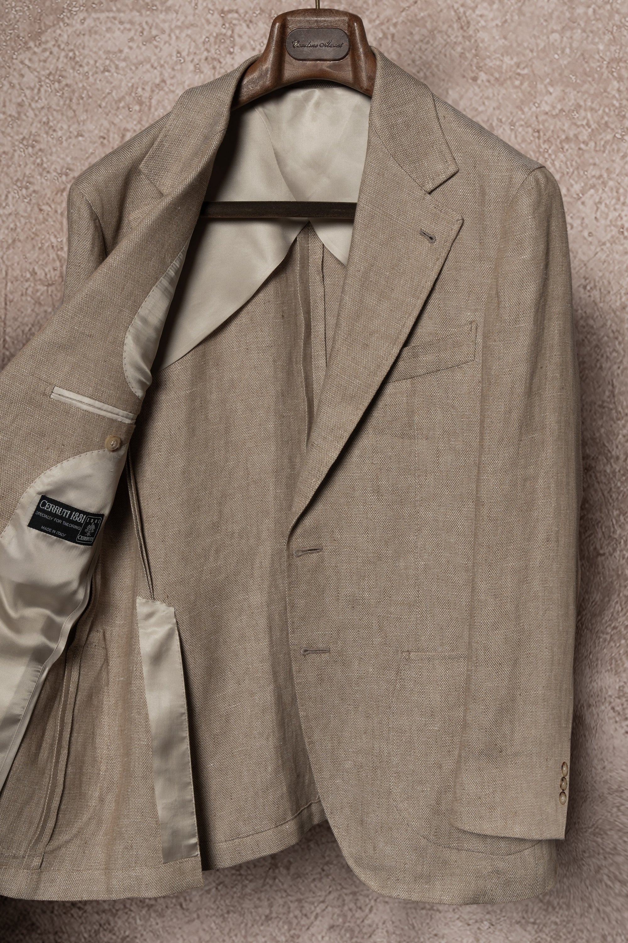 MTO Camel Normandy Linen Jacket #80