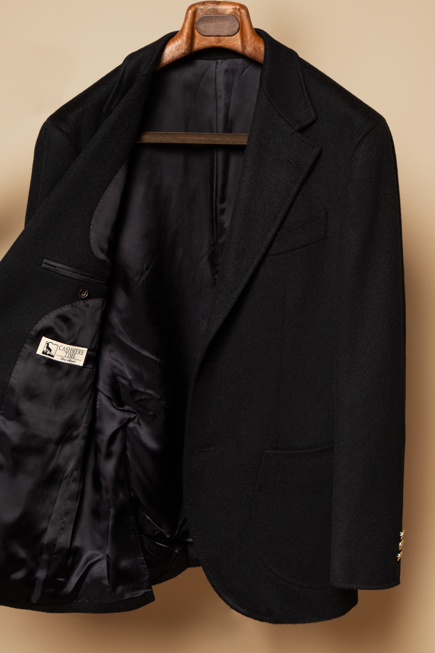 Navy Wool Cashmere Blazer #833