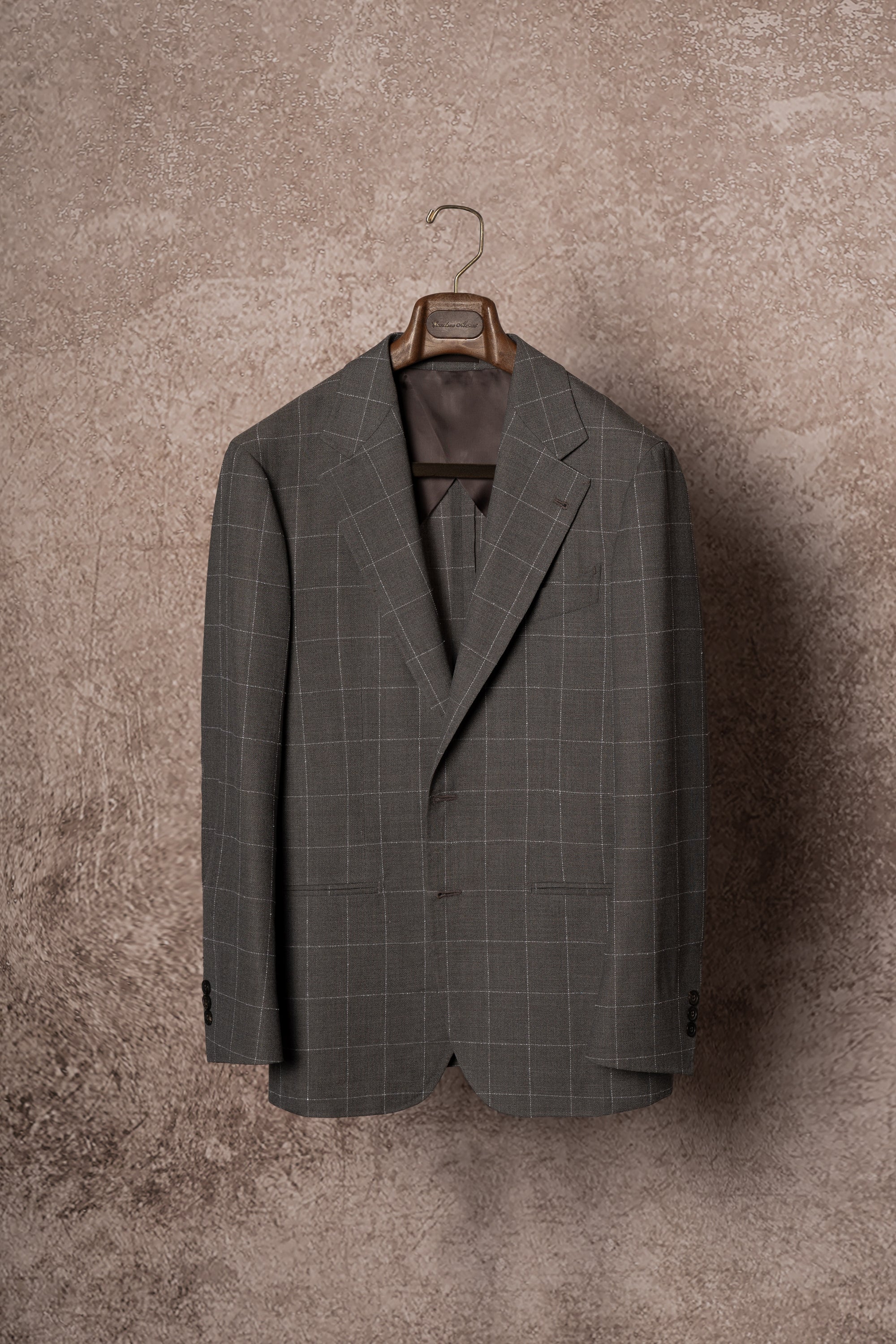 Fossil Windowpane Wool Suit #78