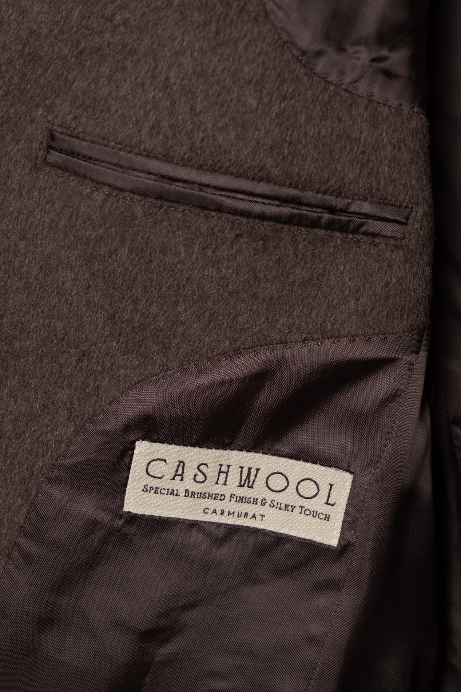 Mocha Wool Peacoat #857