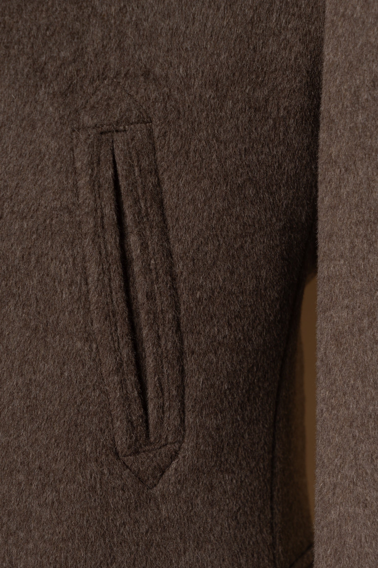 Mocha Wool Peacoat #857