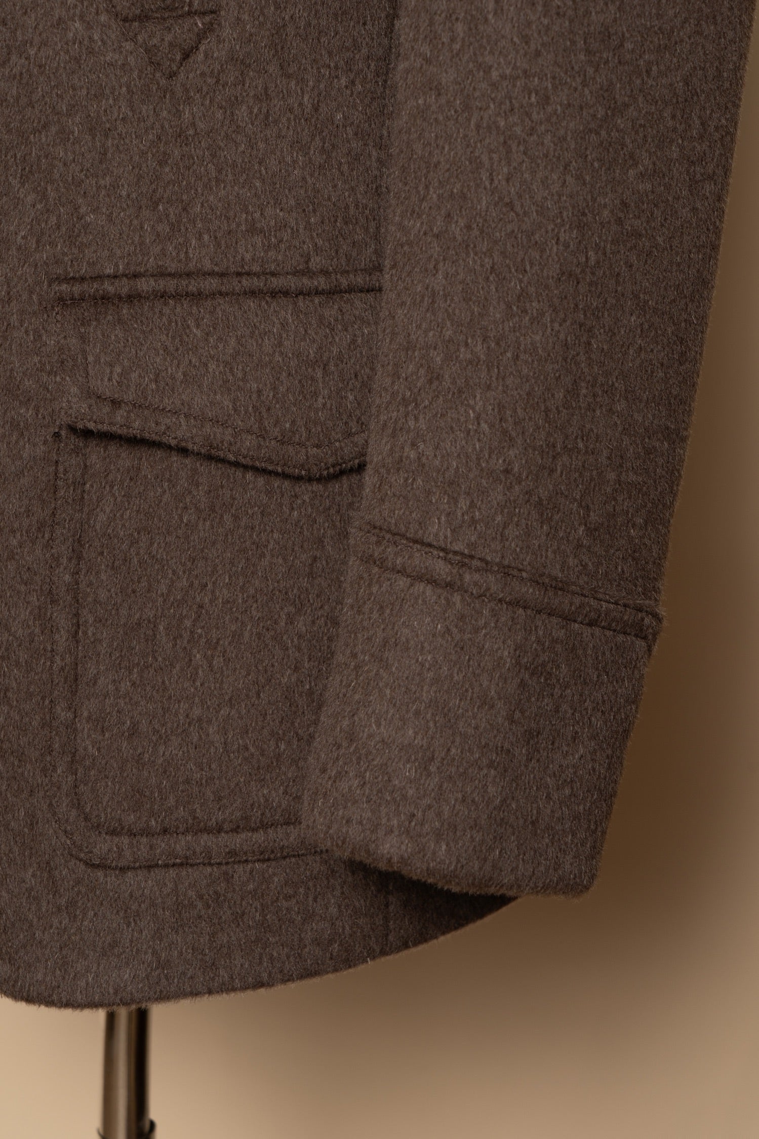 Mocha Wool Peacoat #857