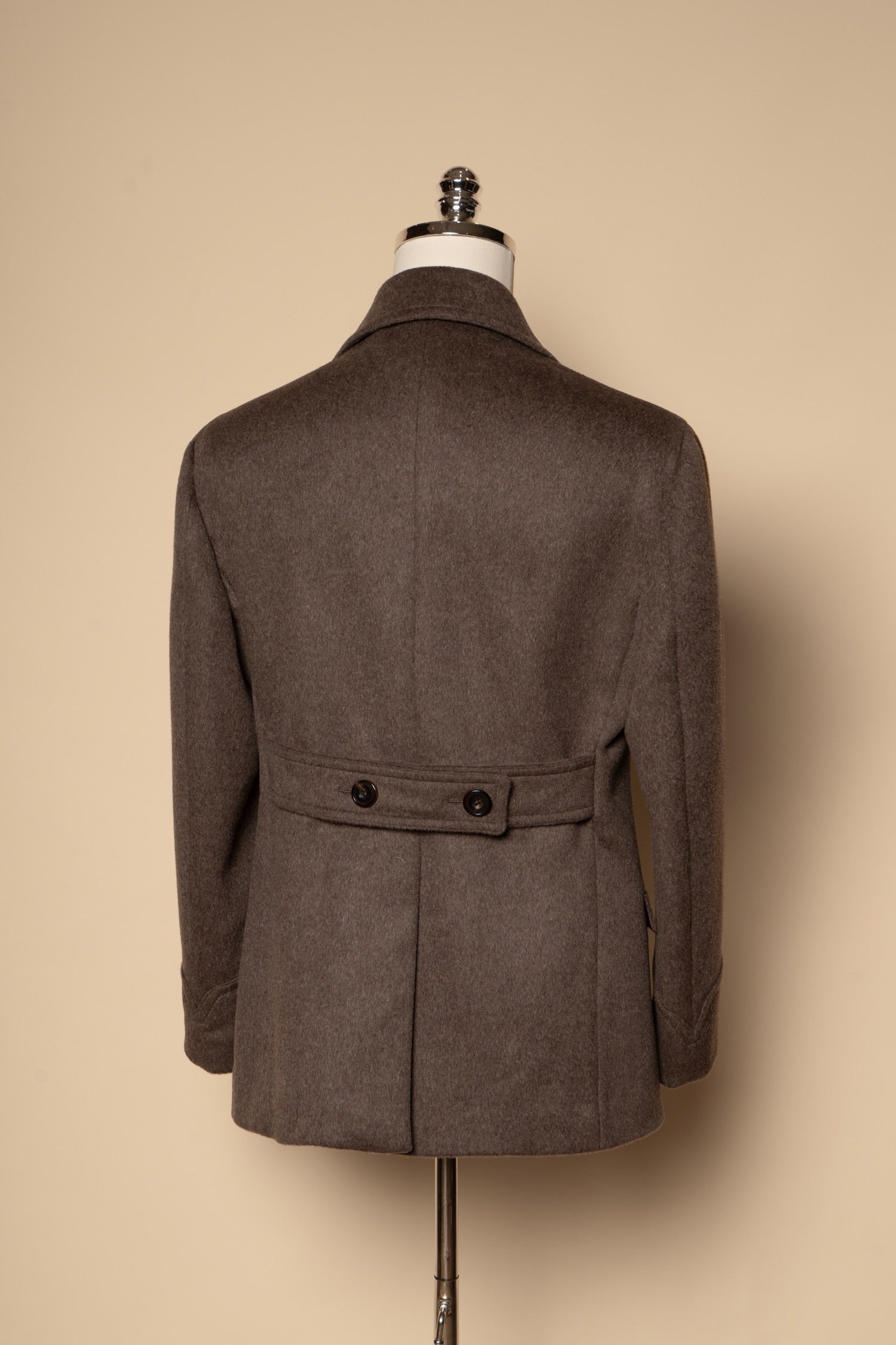 Mocha Wool Peacoat #857