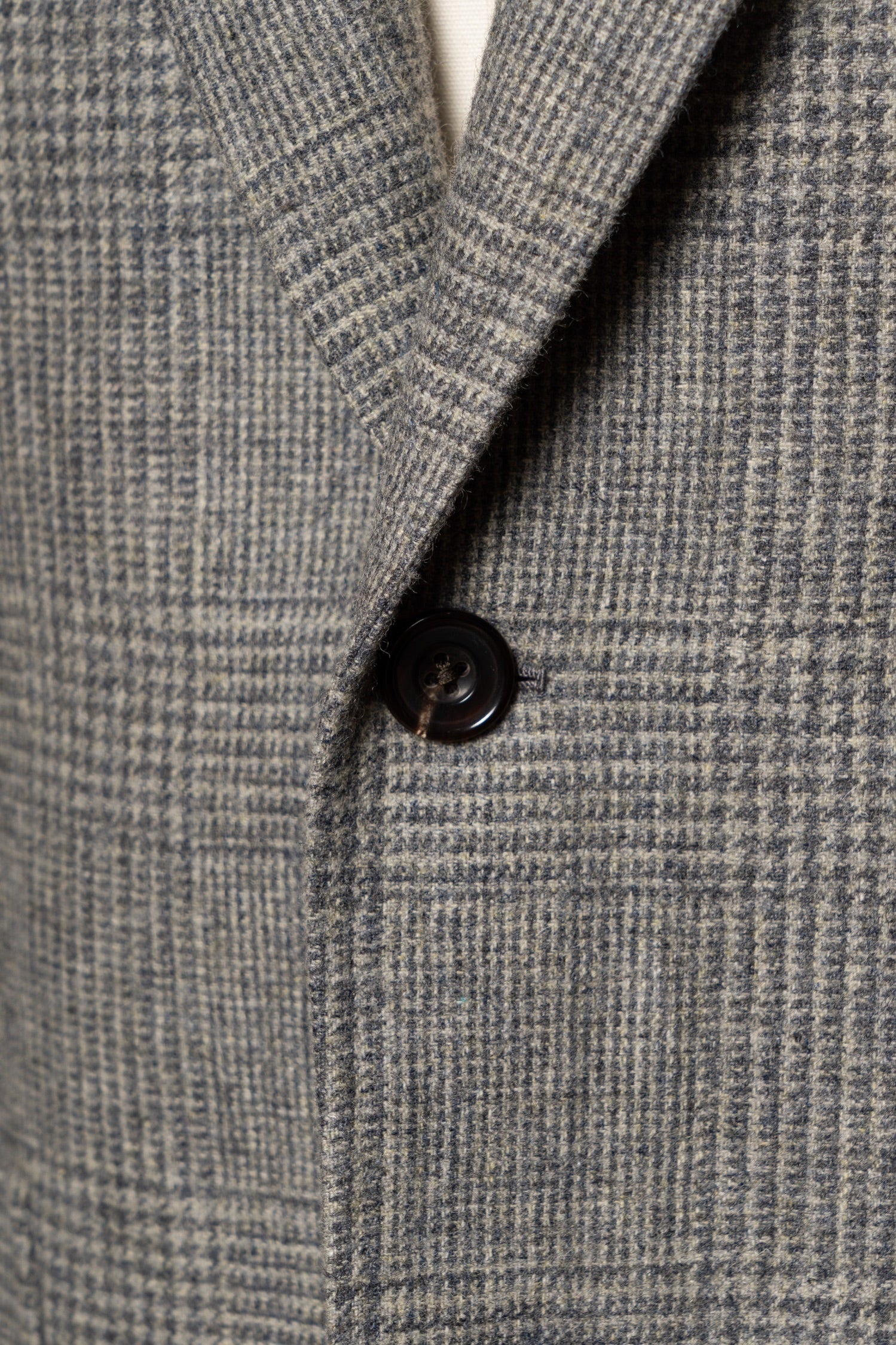 Grey Glen Check Wool Silk Tweed Jacket #929