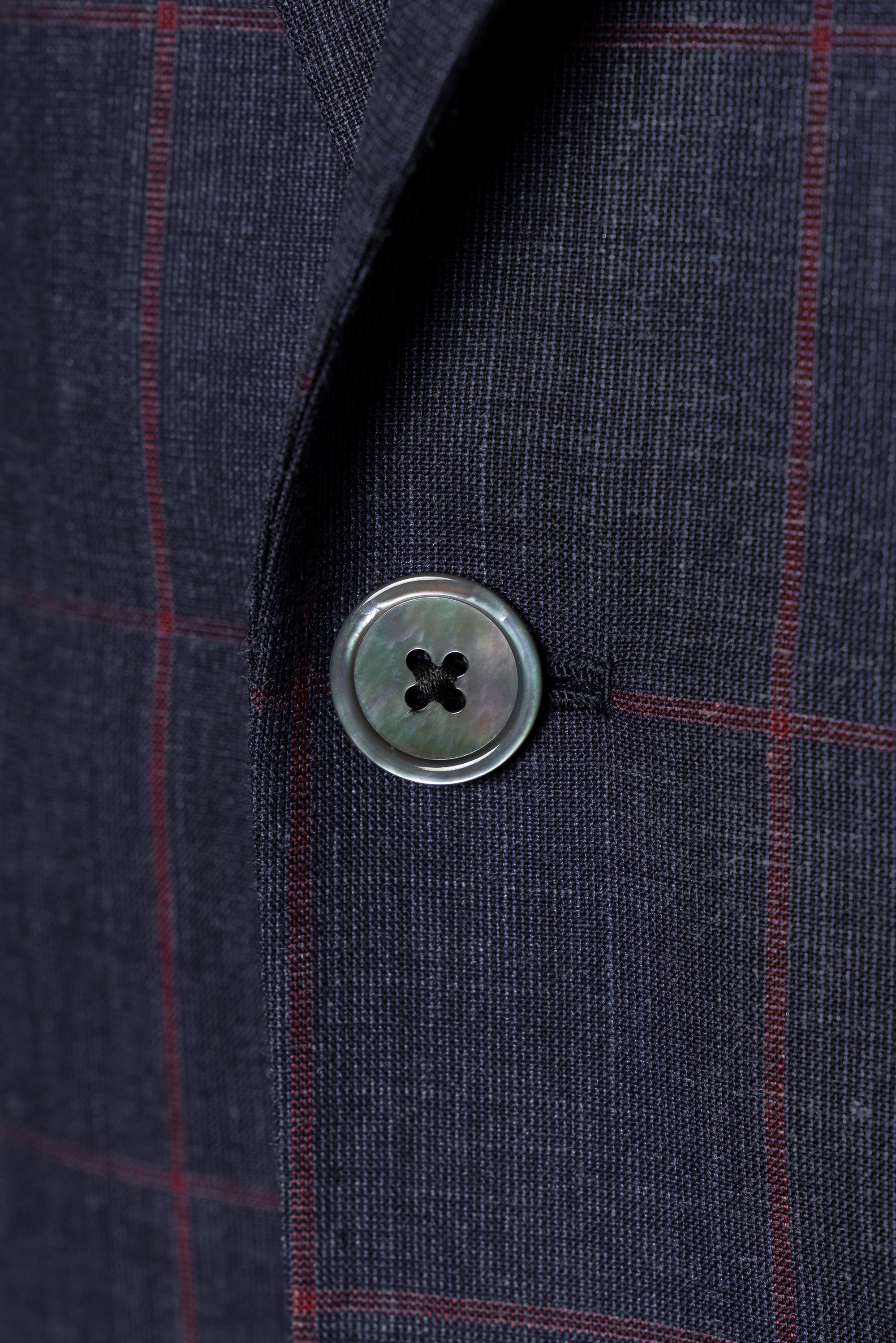 Navy Windowpane Blending Jacket #37