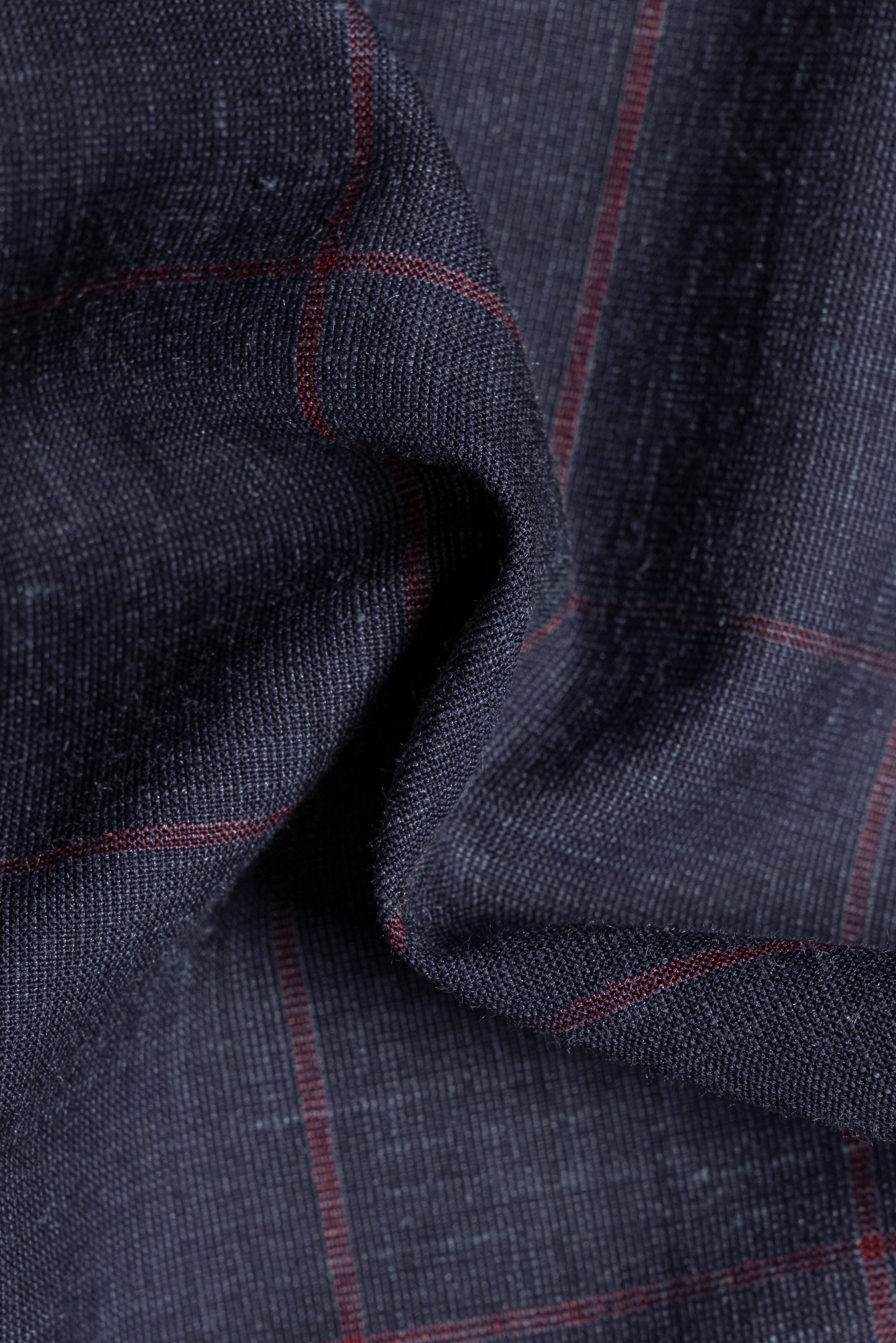 Navy Windowpane Blending Jacket #37