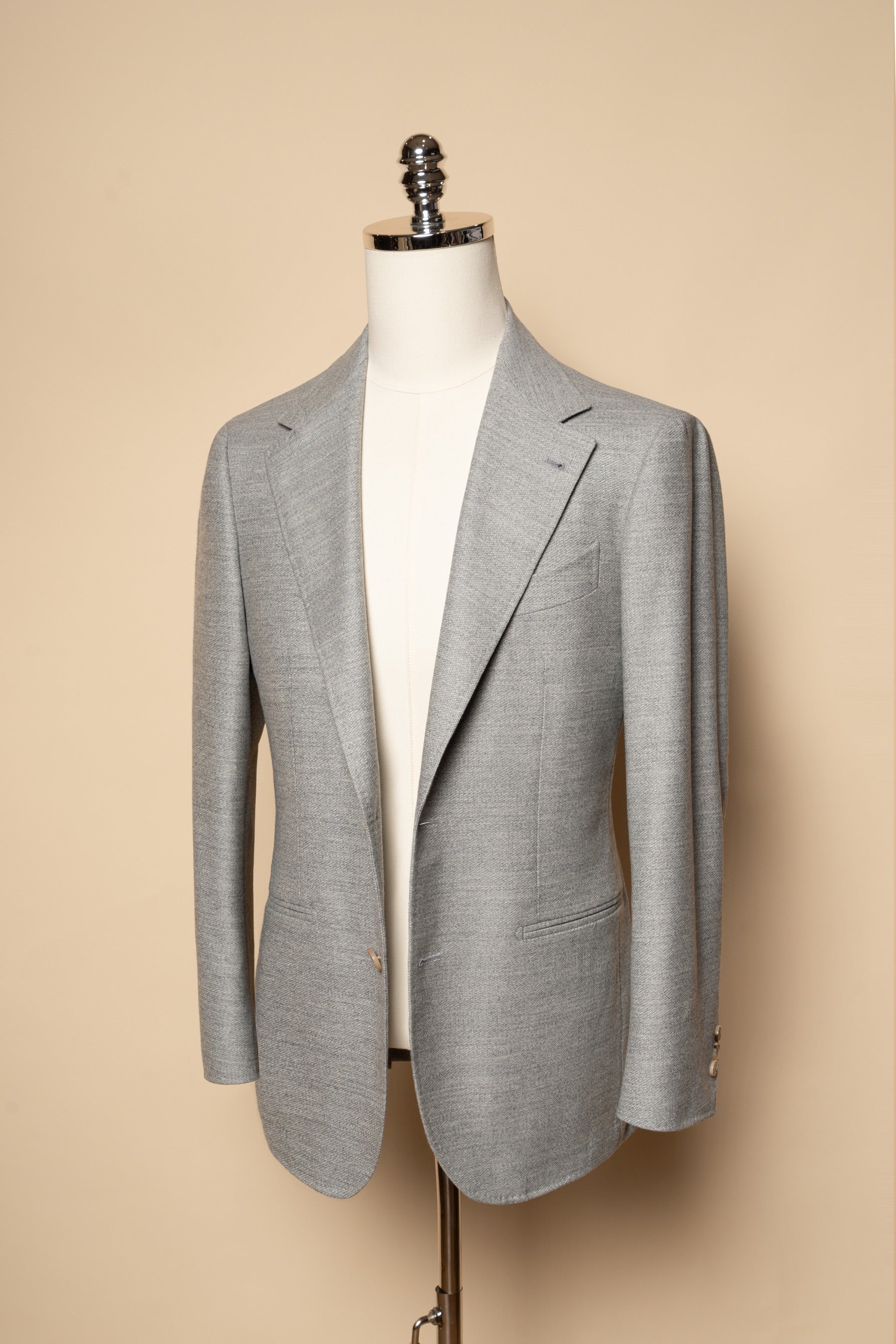 Melange Grey 120s Flannel Suit #899