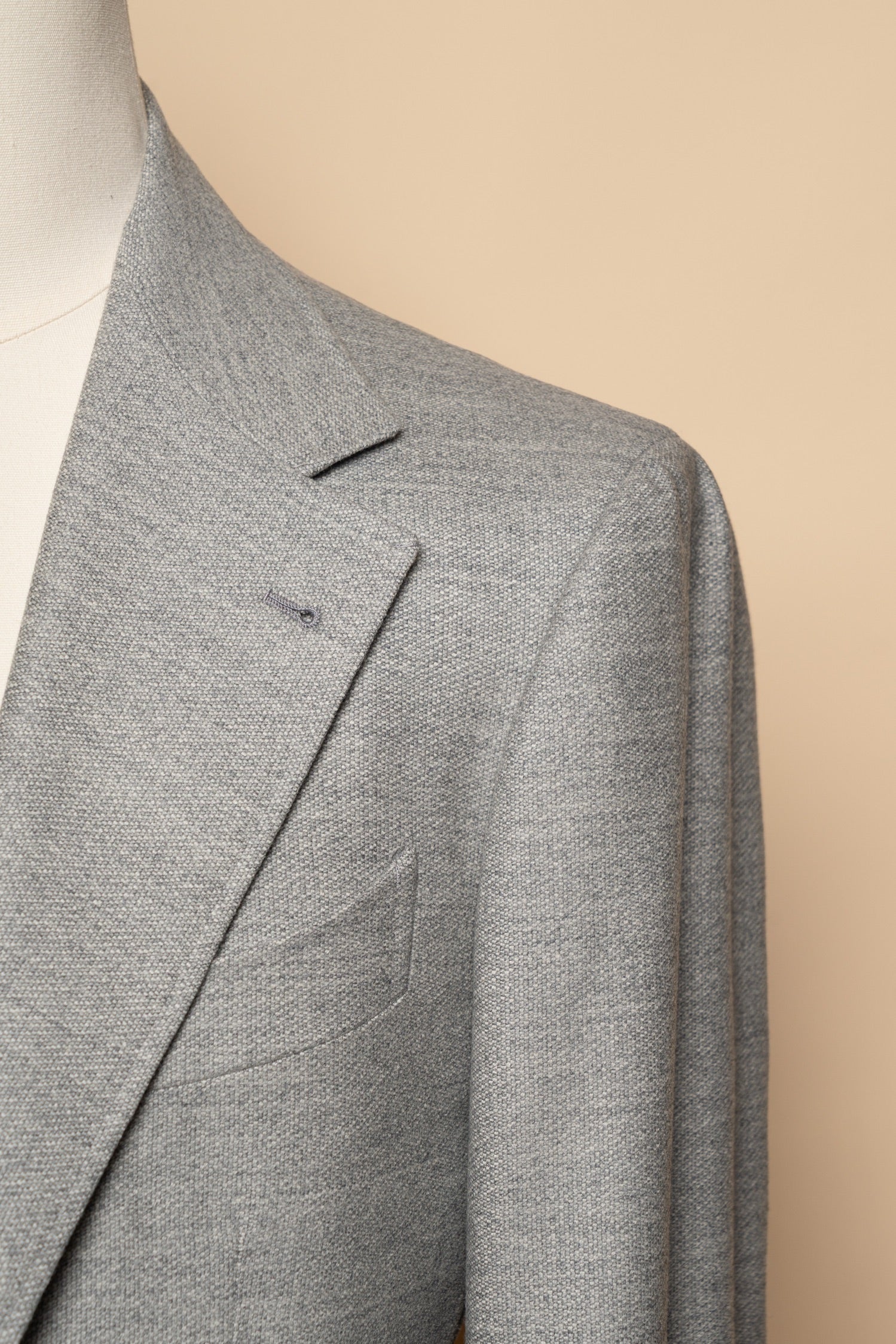 Melange Grey 120s Flannel Suit #899