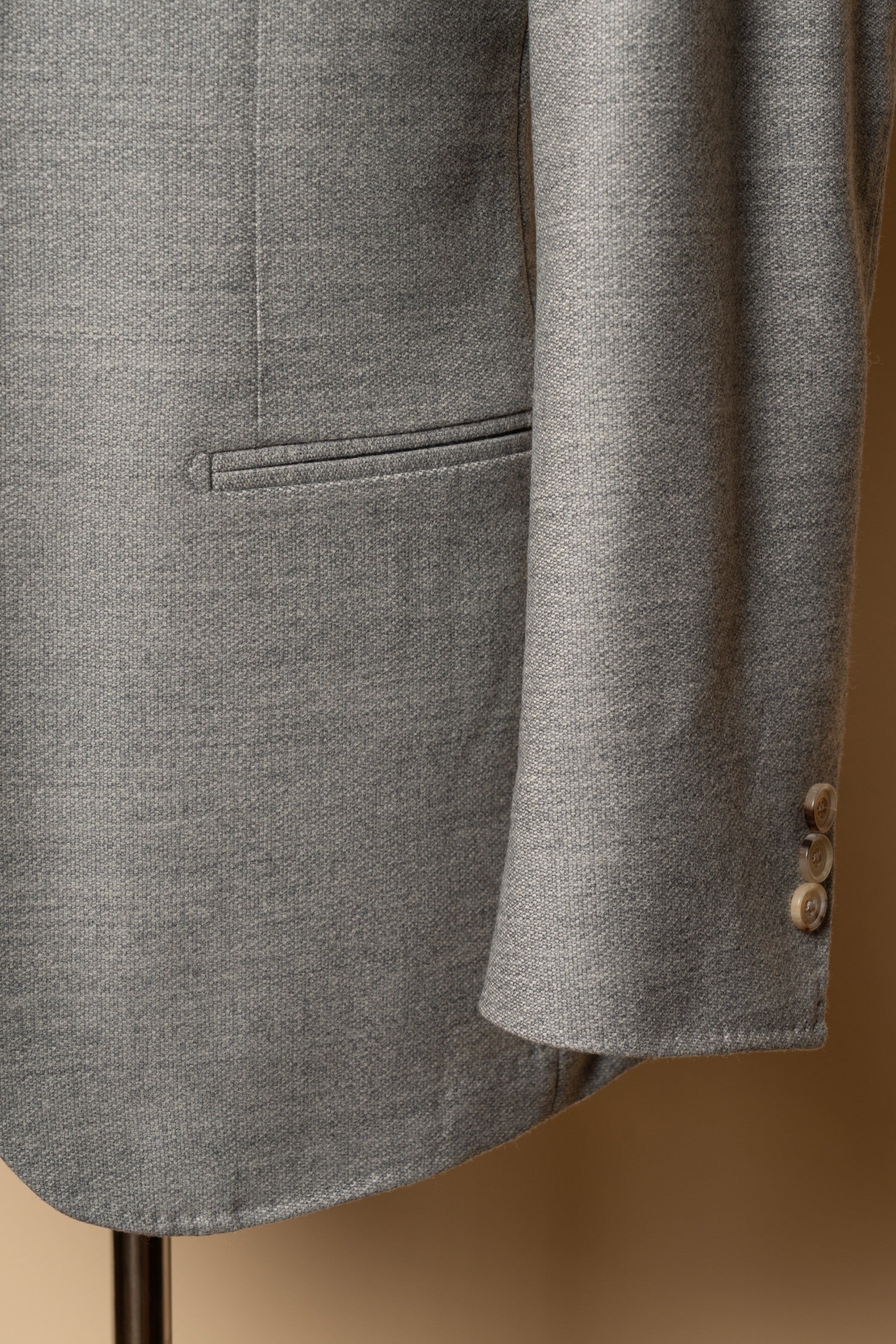 Melange Grey 120s Flannel Suit #899