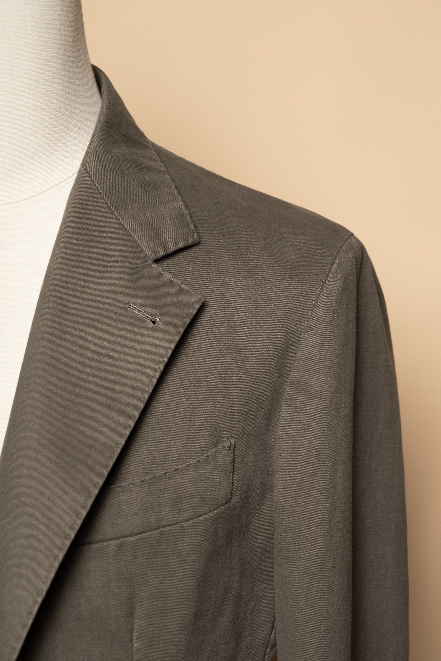 "Master Wash" Washed Cotton Unstructured Suit