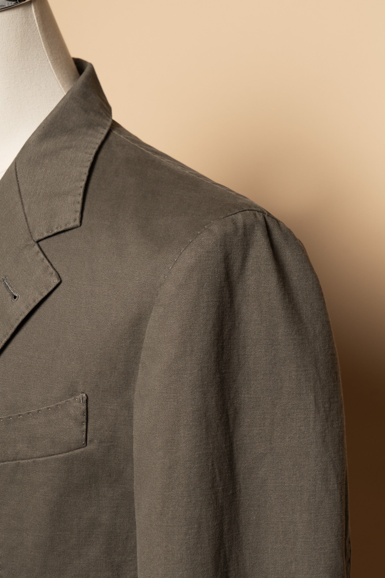 "Master Wash" Washed Cotton Unstructured Suit
