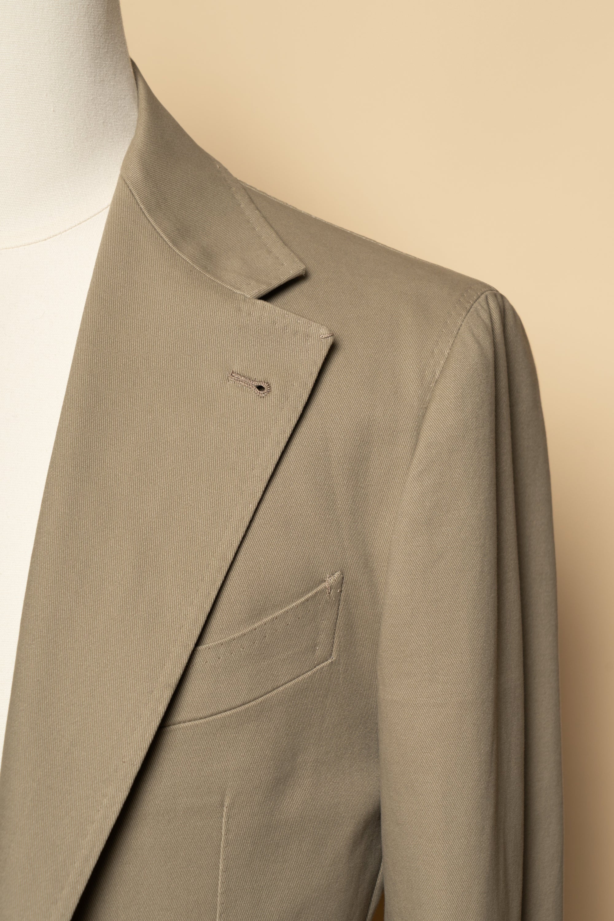 Olive Cotton Blending Suit #942
