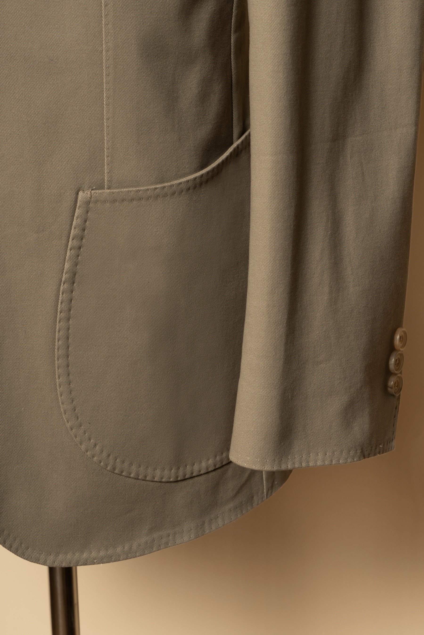 Olive Cotton Blending Suit #942