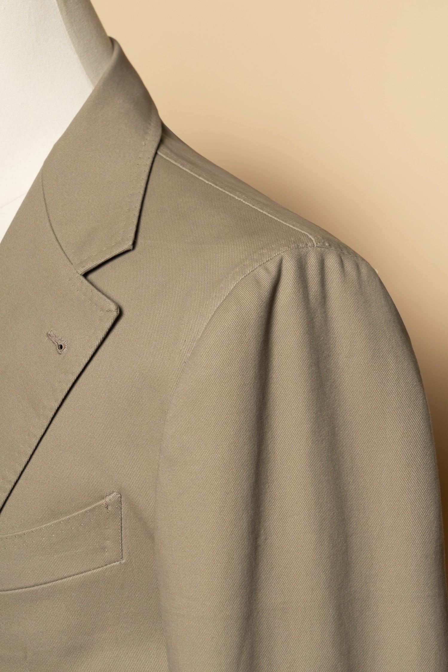 Olive Cotton Blending Suit #942