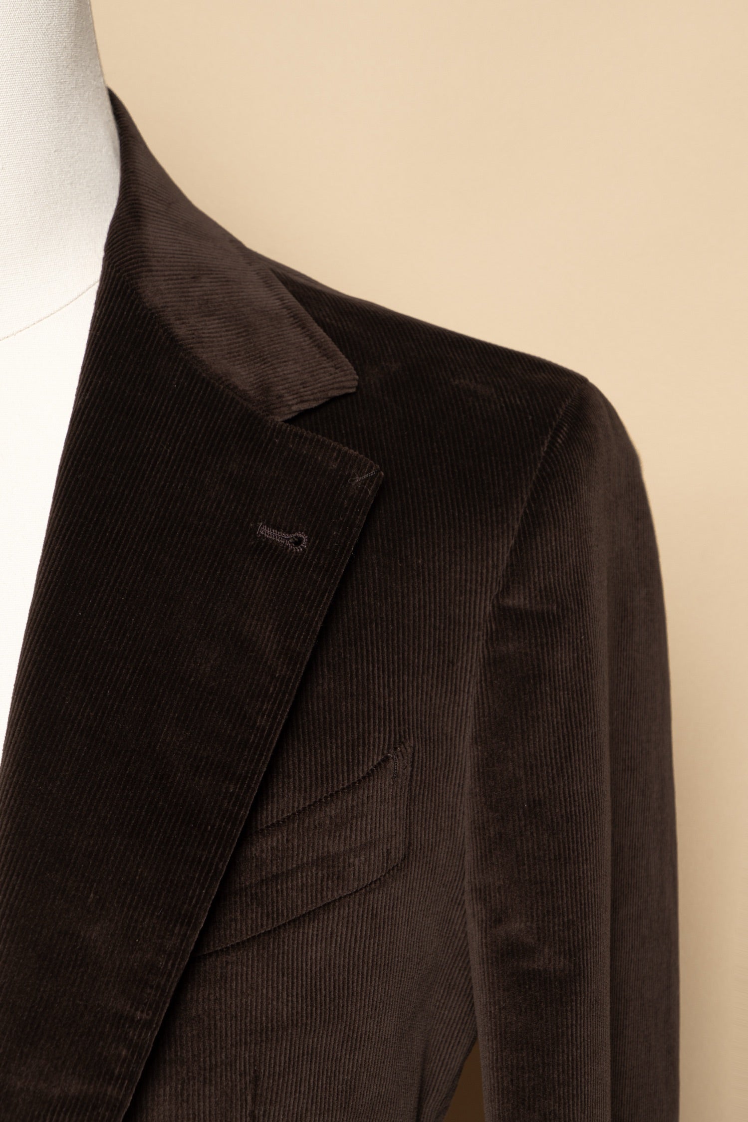 Brown Khaki Corduroy Suit #744
