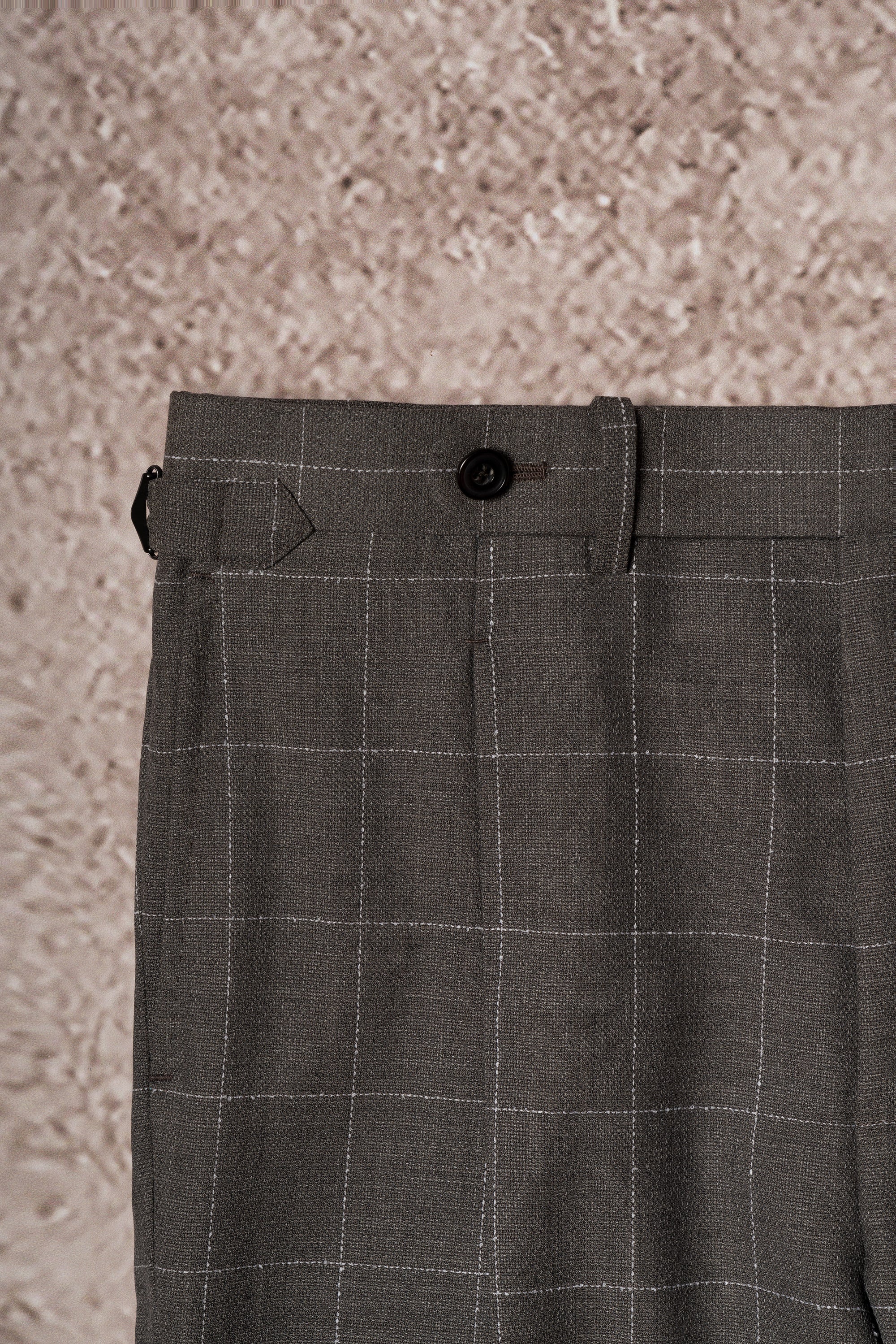 Fossil Windowpane Wool Suit #78
