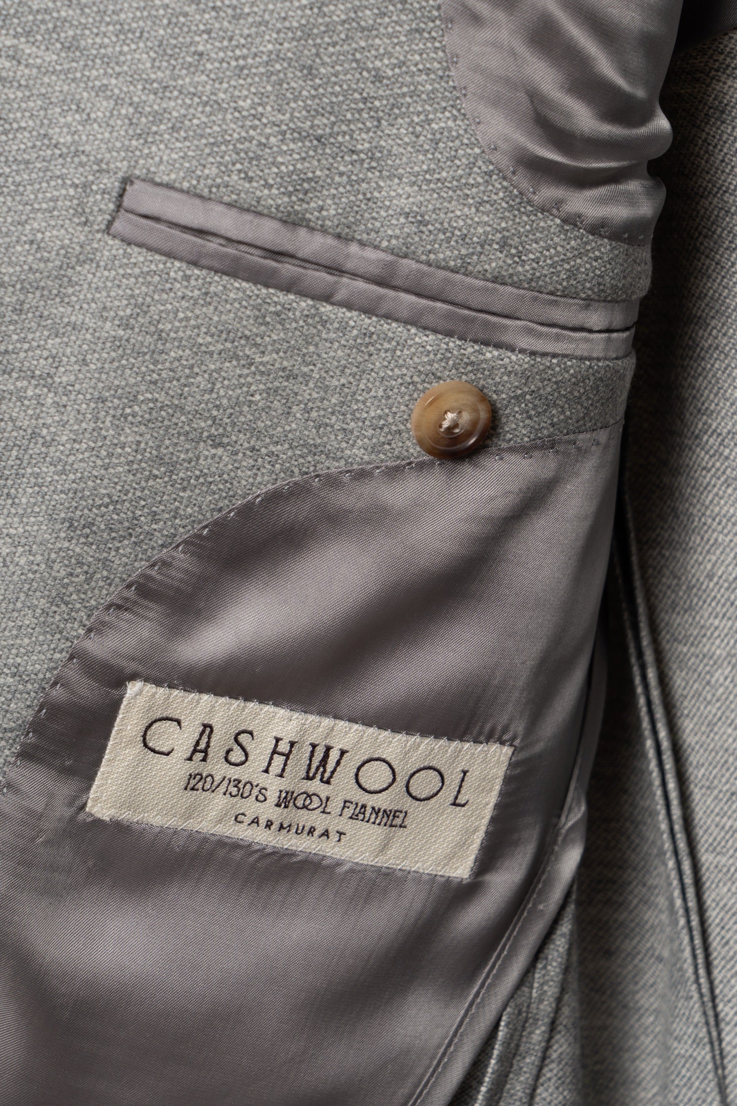 Melange Grey 120s Flannel Suit #899