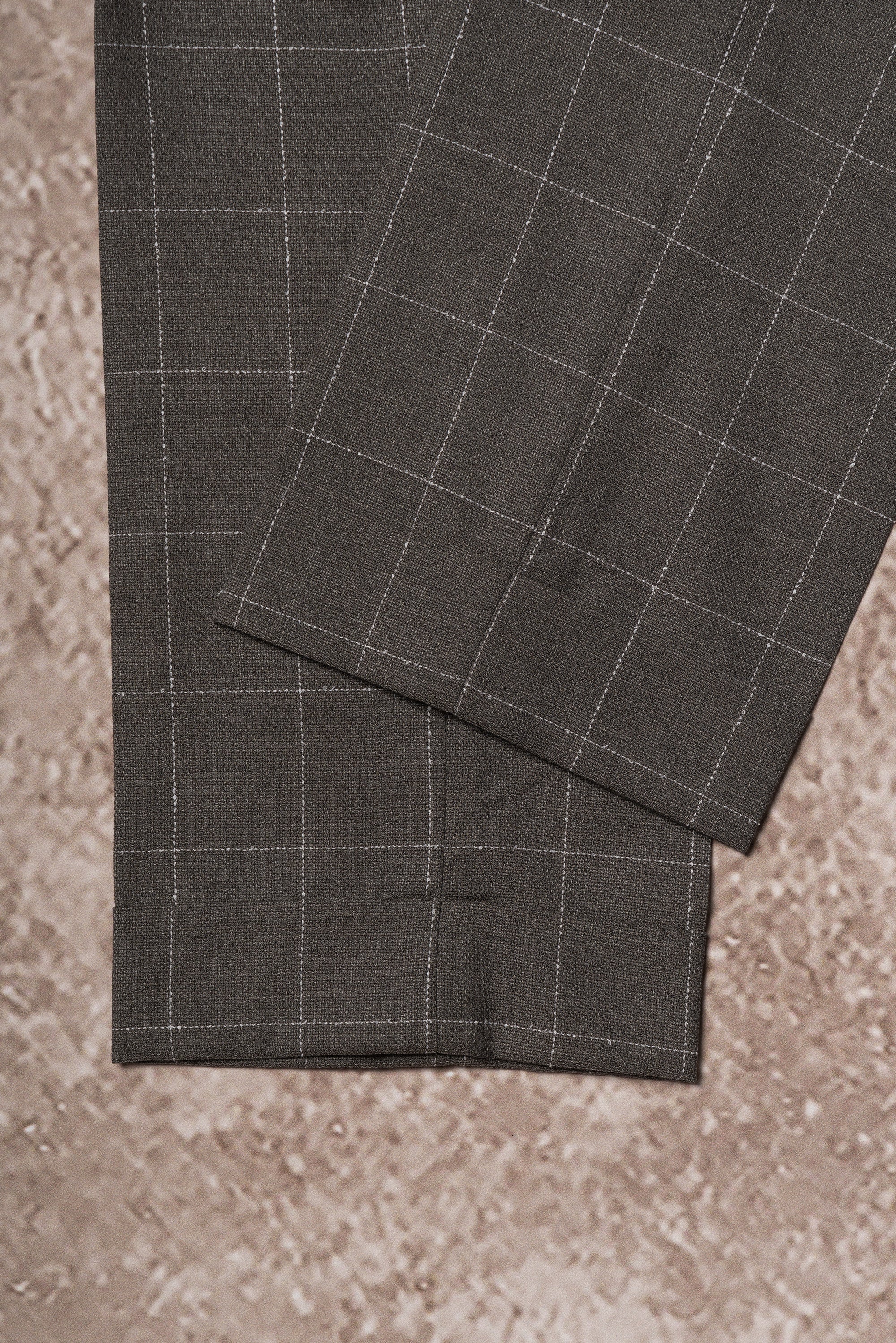 Fossil Windowpane Wool Suit #78