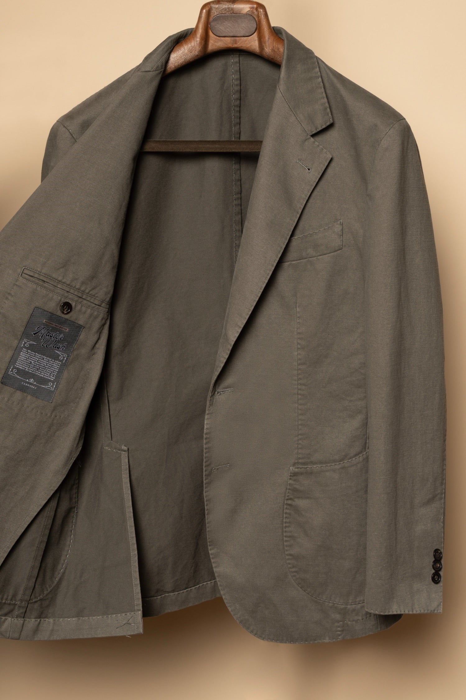 "Master Wash" Washed Cotton Unstructured Suit