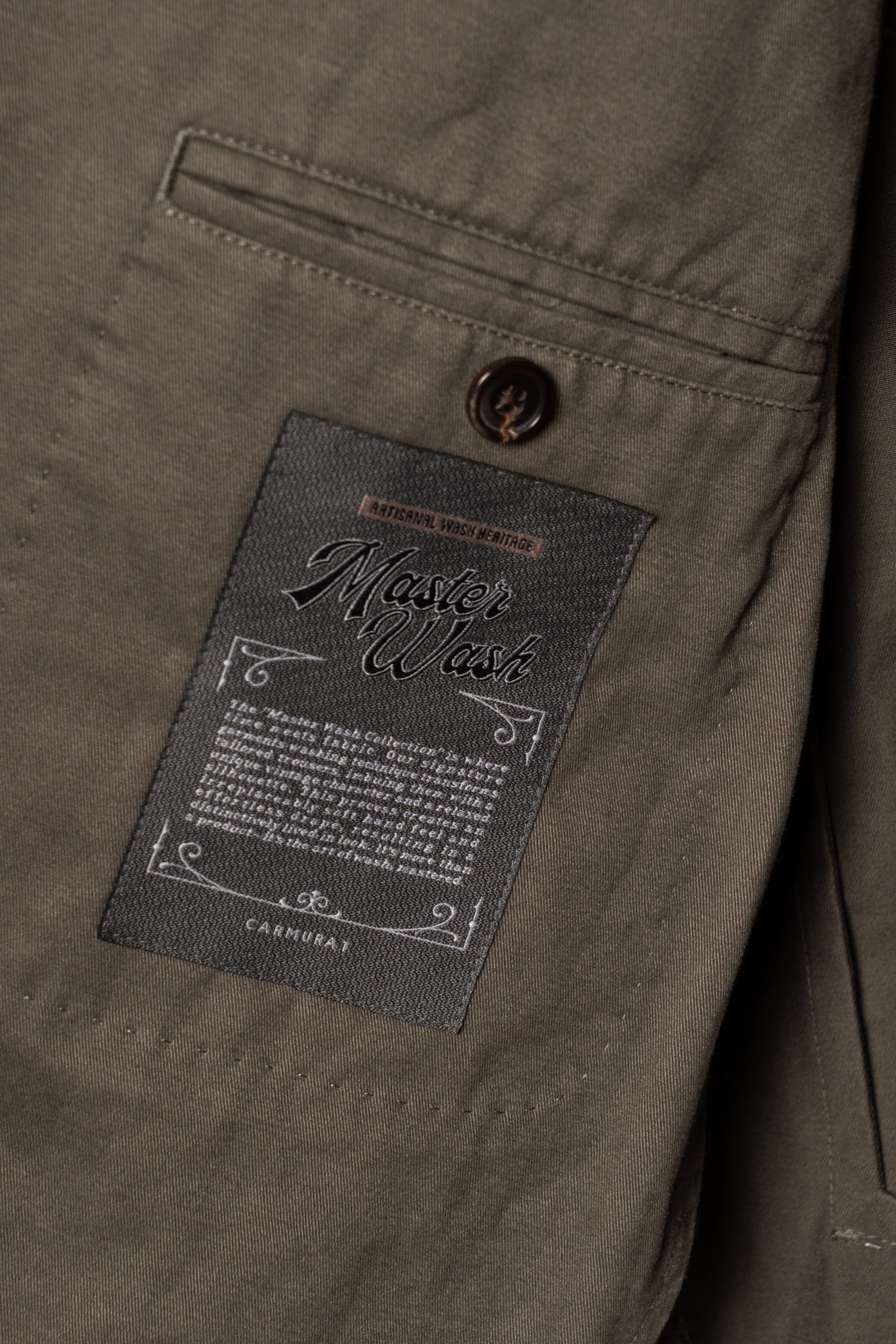 "Master Wash" Washed Cotton Unstructured Suit