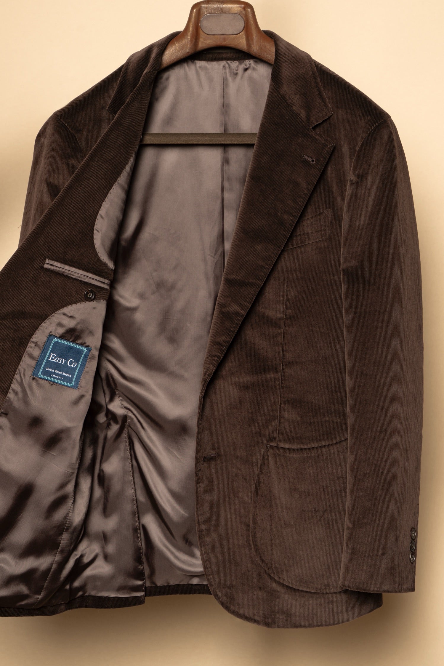 Brown Khaki Corduroy Suit #744