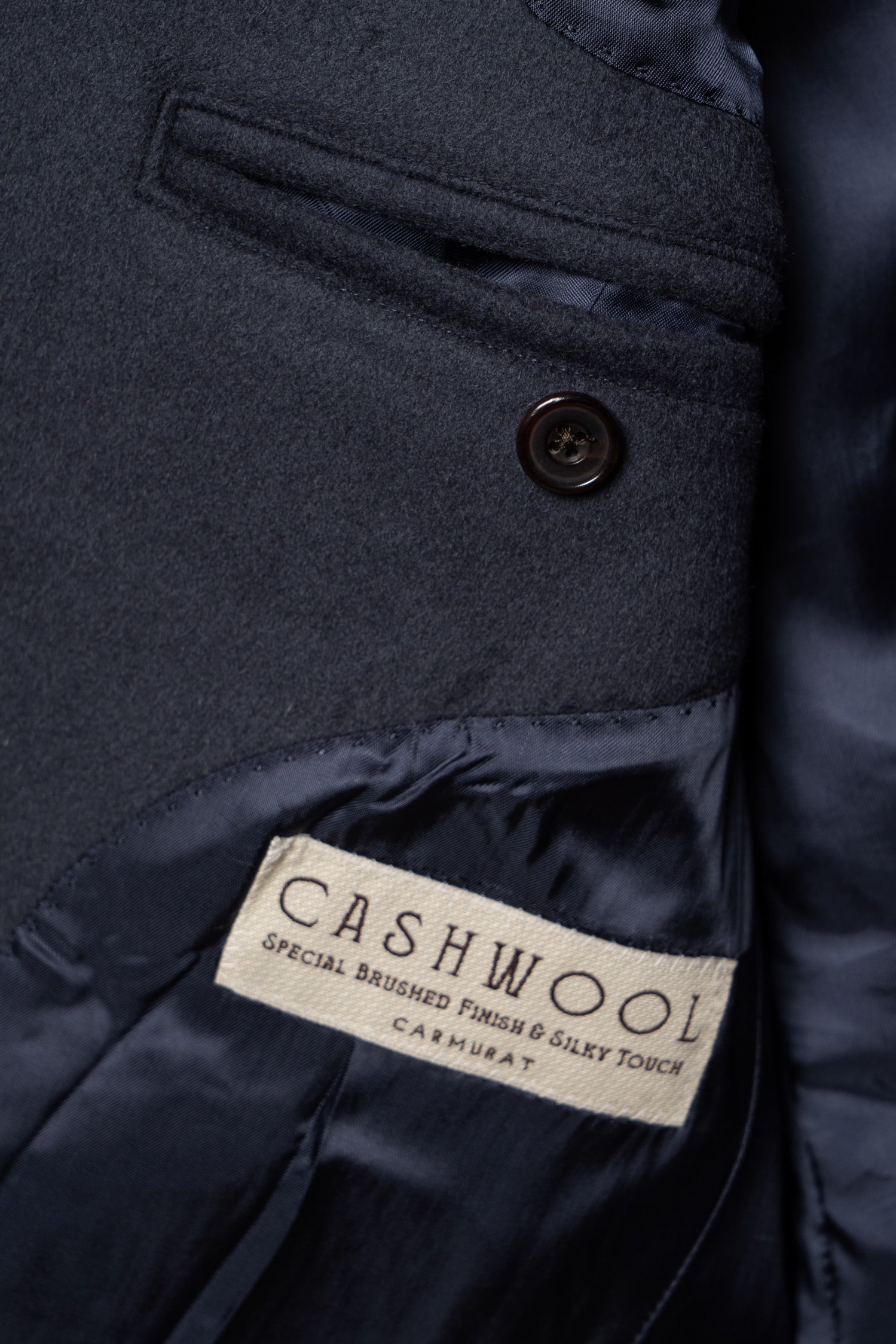 Greyish Blue Wool Polo Coat #858