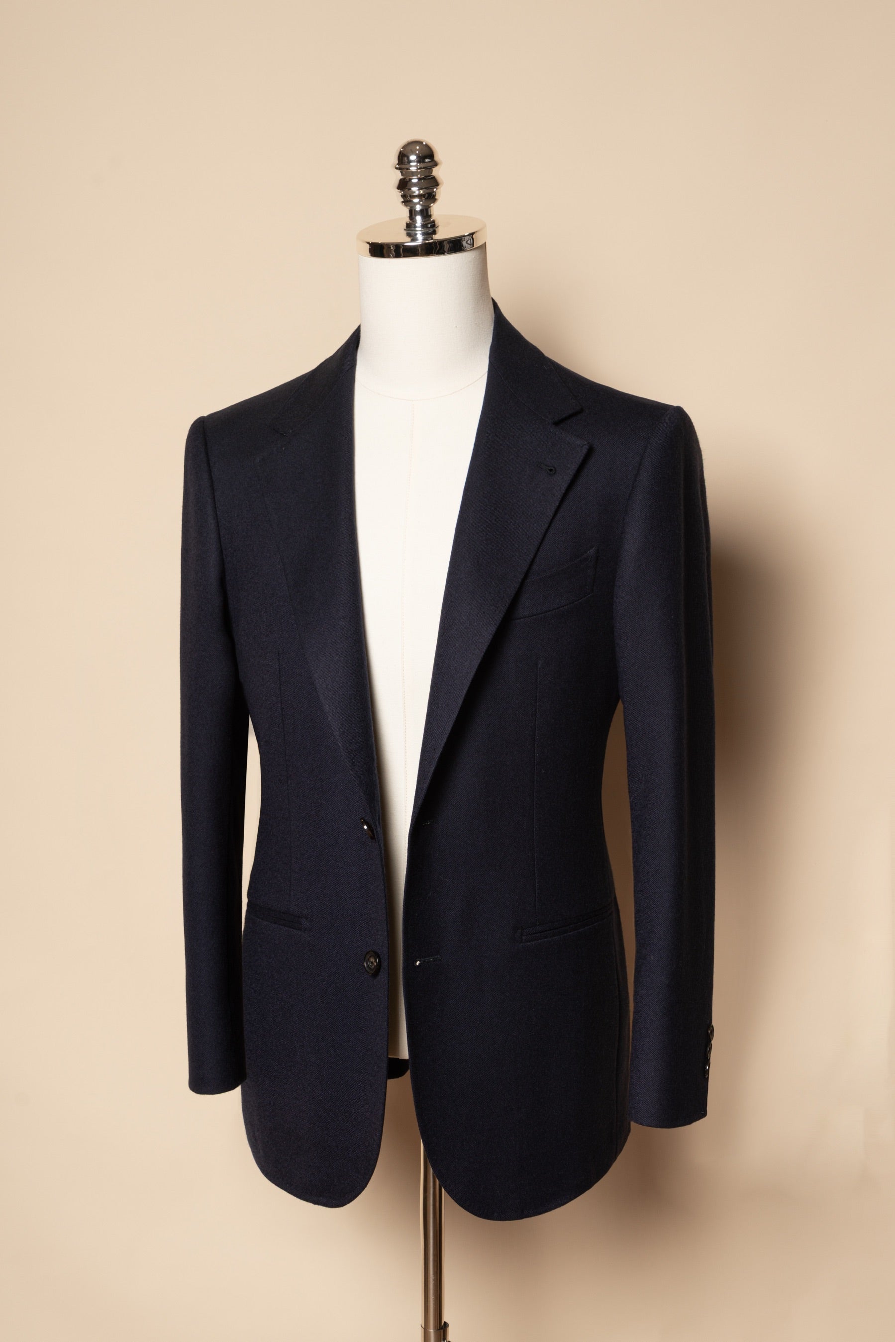 MTO Navy Twill 120s Worsted Flannel Suit #984